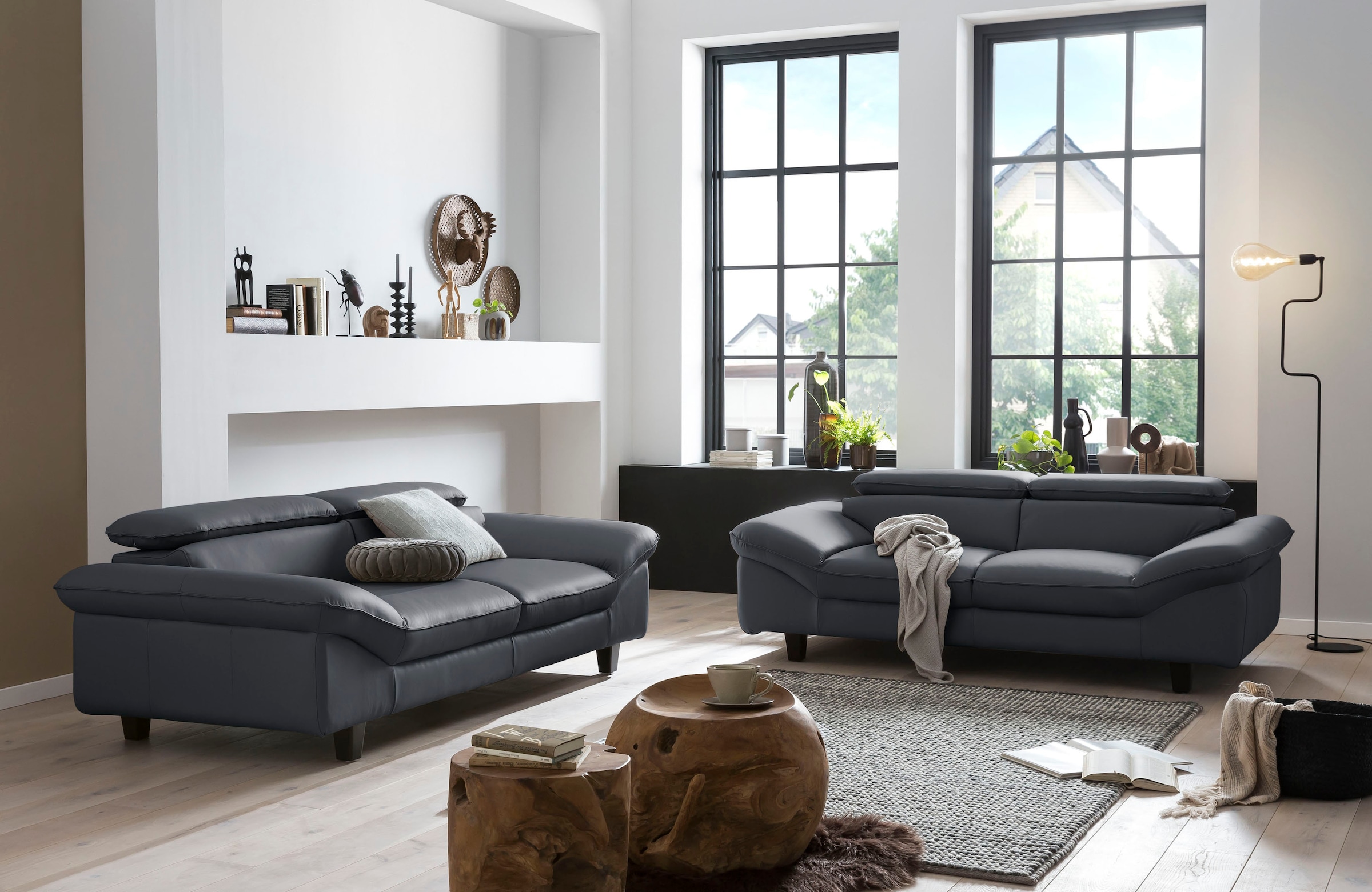 Home affaire 2-Sitzer »Pilot«, Big-Sofa mit Kopfteilverstellung