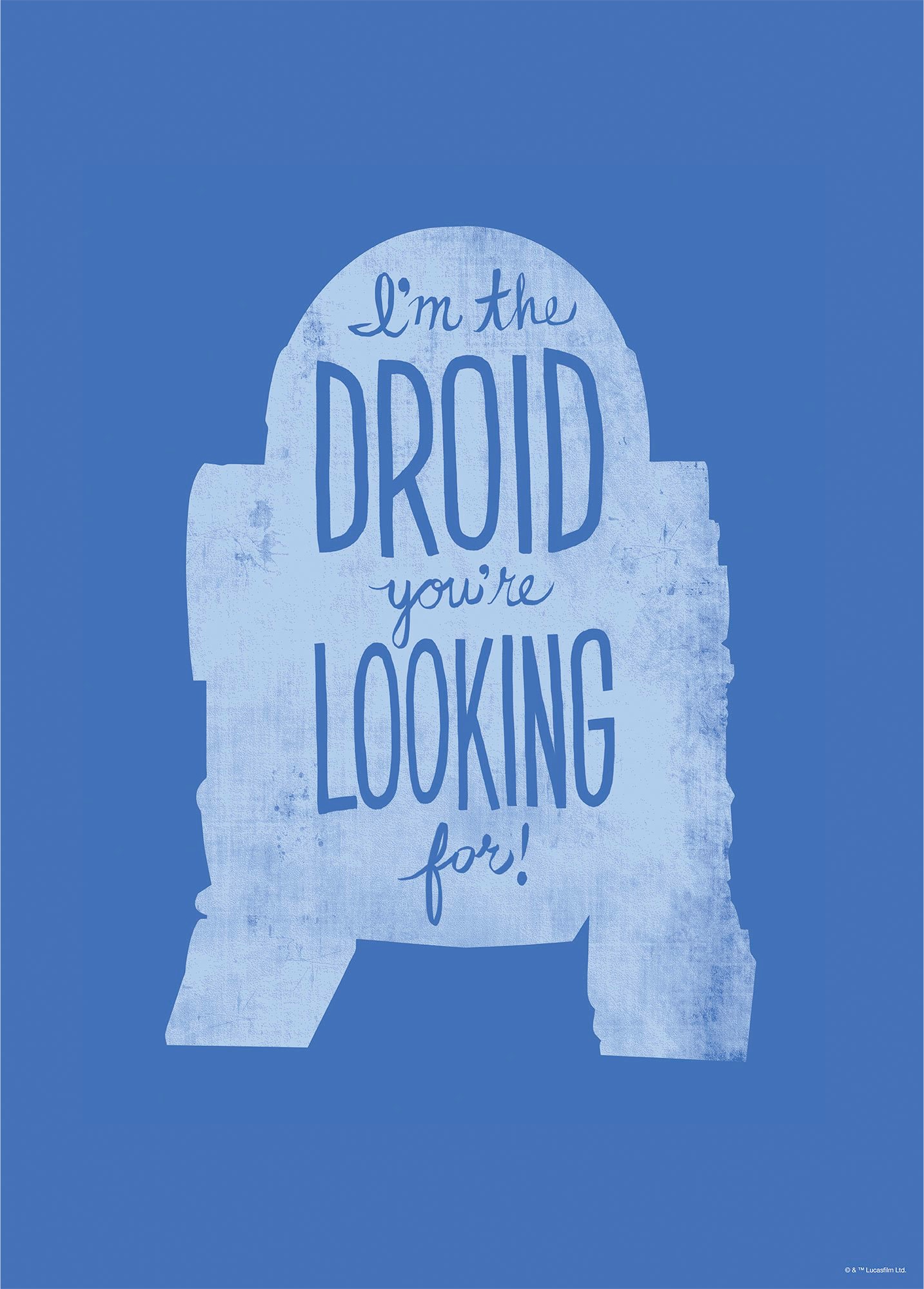 Komar Wandbild Star Wars Silhouette Quotes R2d2 Online Kaufen