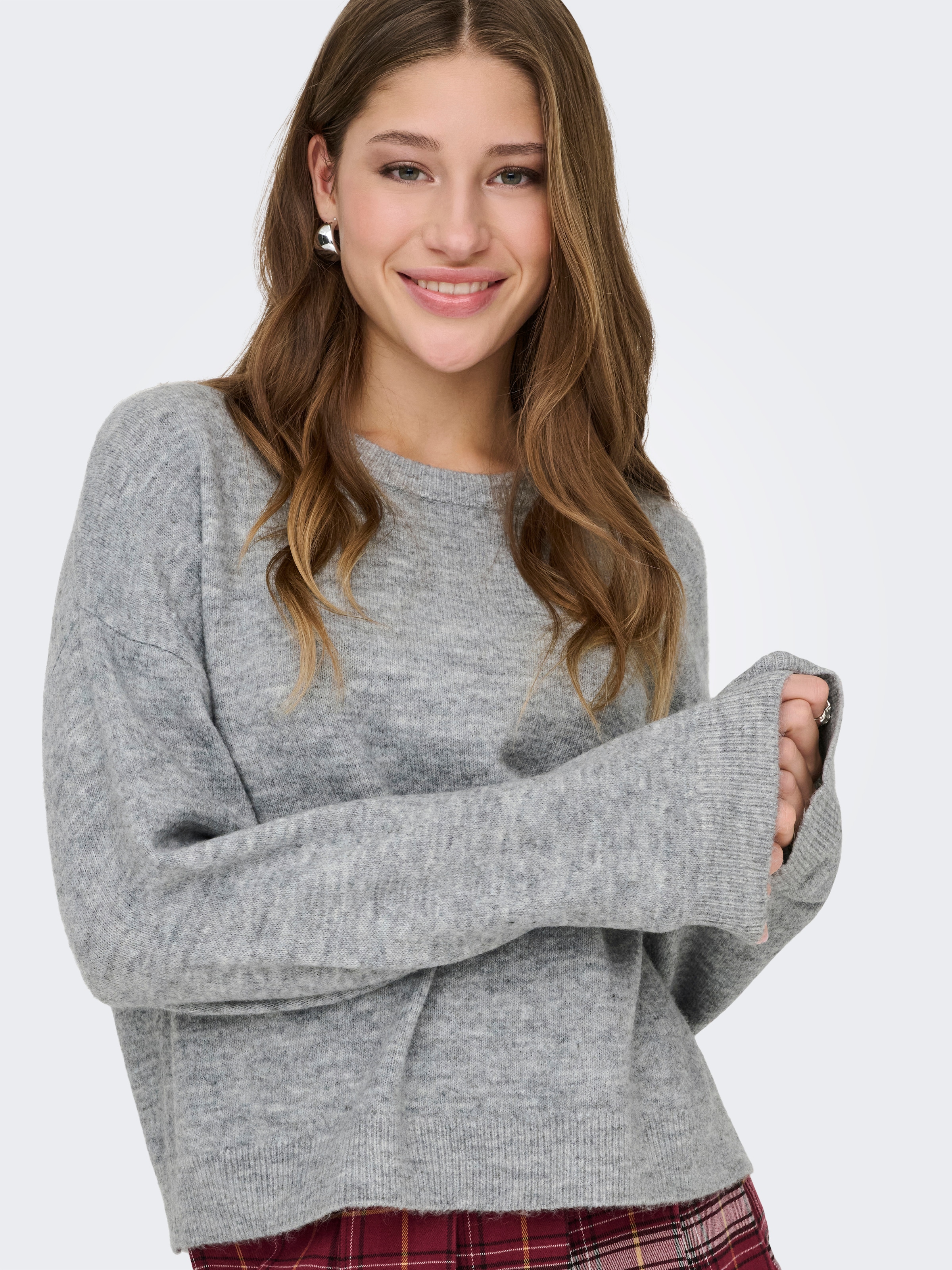 ONLY Rundhalspullover »ONLSIMONI L/S O-NECK PULLOVER KNT NOOS«