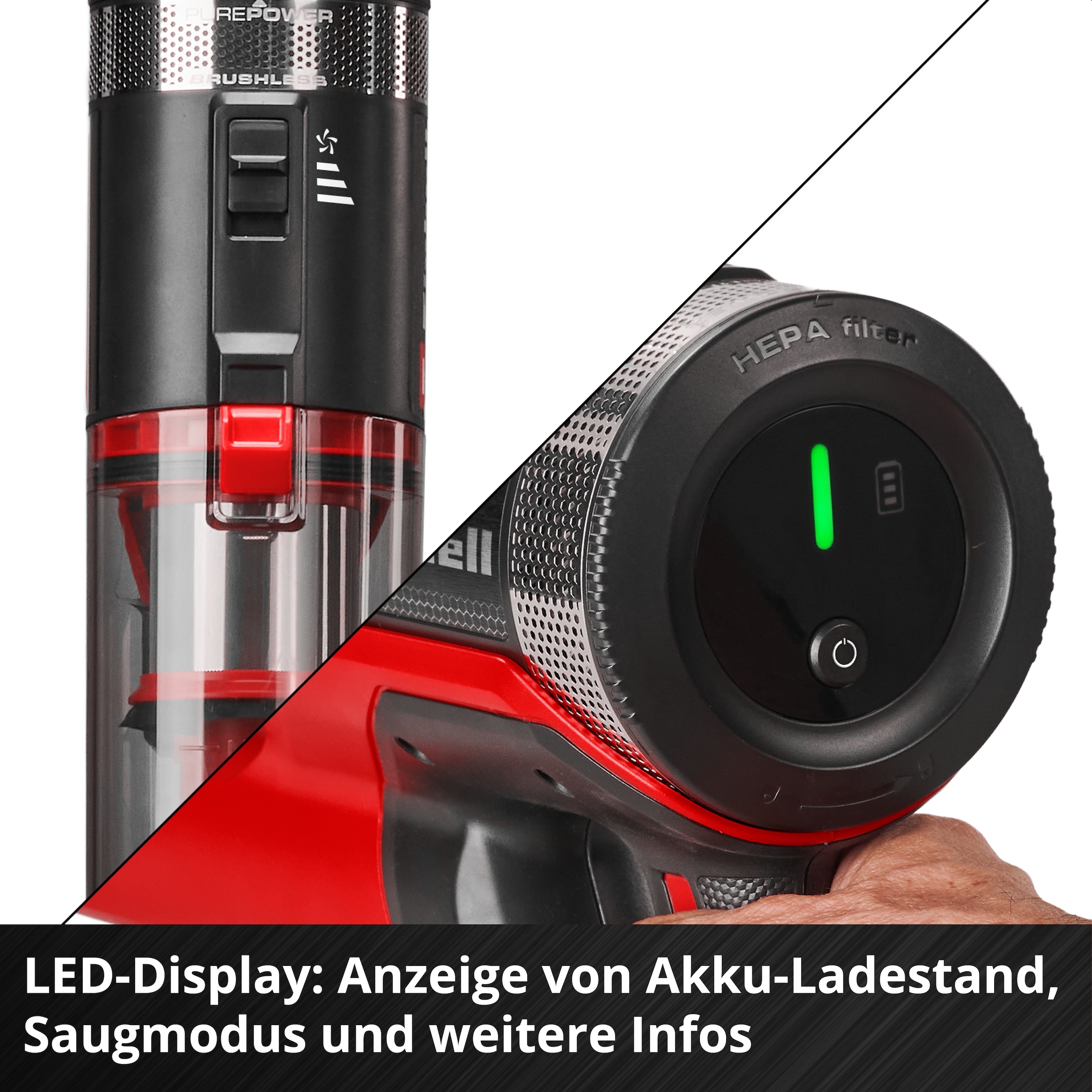 Einhell Akku-Stielstaubsauger »TE-SV 18/270/1 (1x4,0Ah+)« inkl. Akku und Ladegerät
