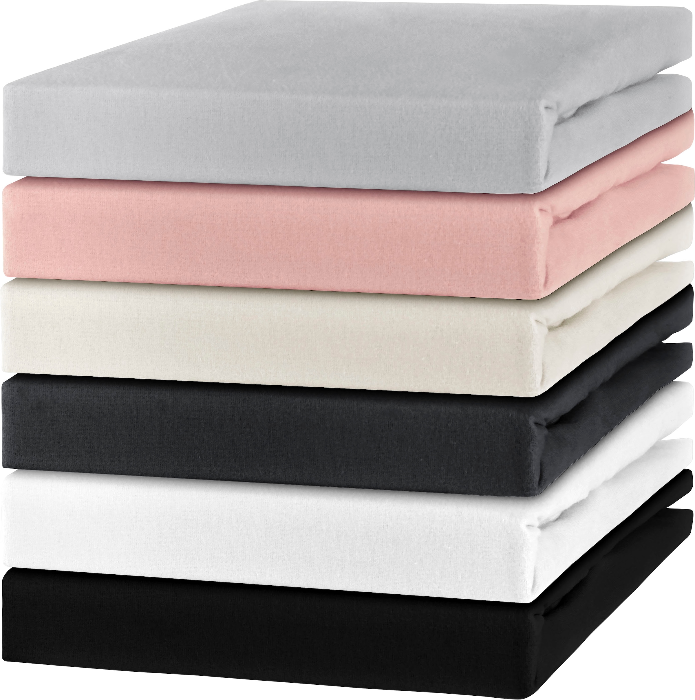 SETEX Spannbettlaken »Feinbiber in Gr. 70x140, 90x200, 140x200 oder 180x200 cm« für Matratzen bis 23 cm Höhe, Winter, Bettlaken