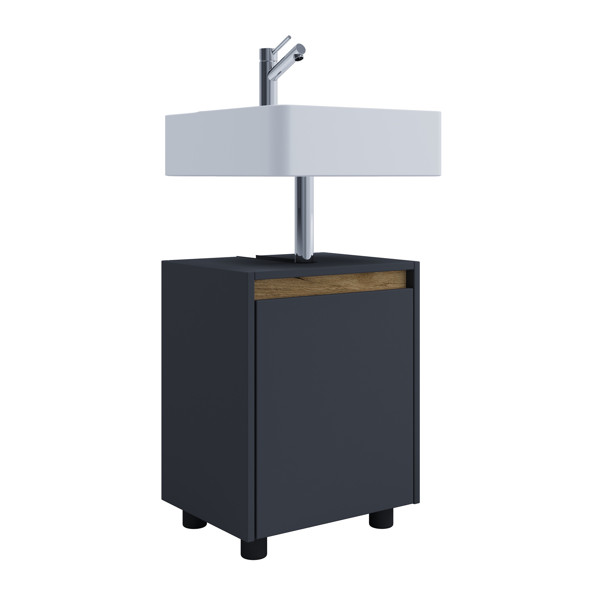 VCM Waschbeckenschrank »Holz Badschrank Badunterschrank 55x42x33 Cosila« 1 Stk. tlg.