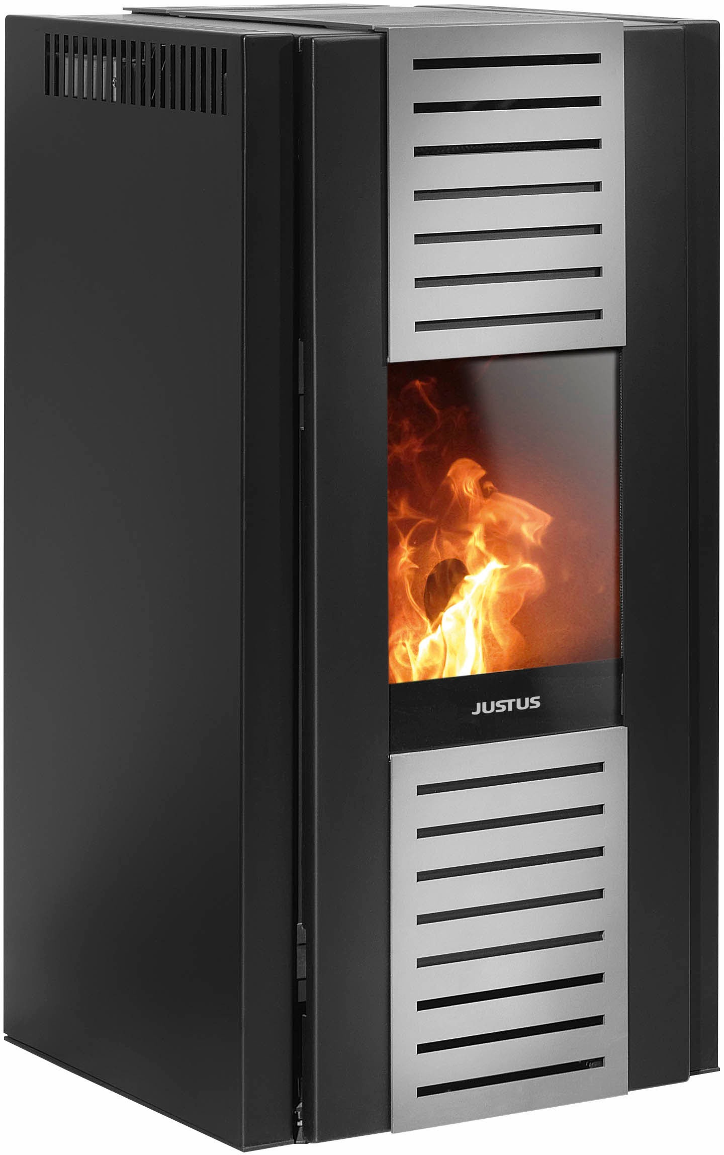 Justus Pelletofen »Sirkos Aqua 2.0« 1 Stk. tlg. in schwarz