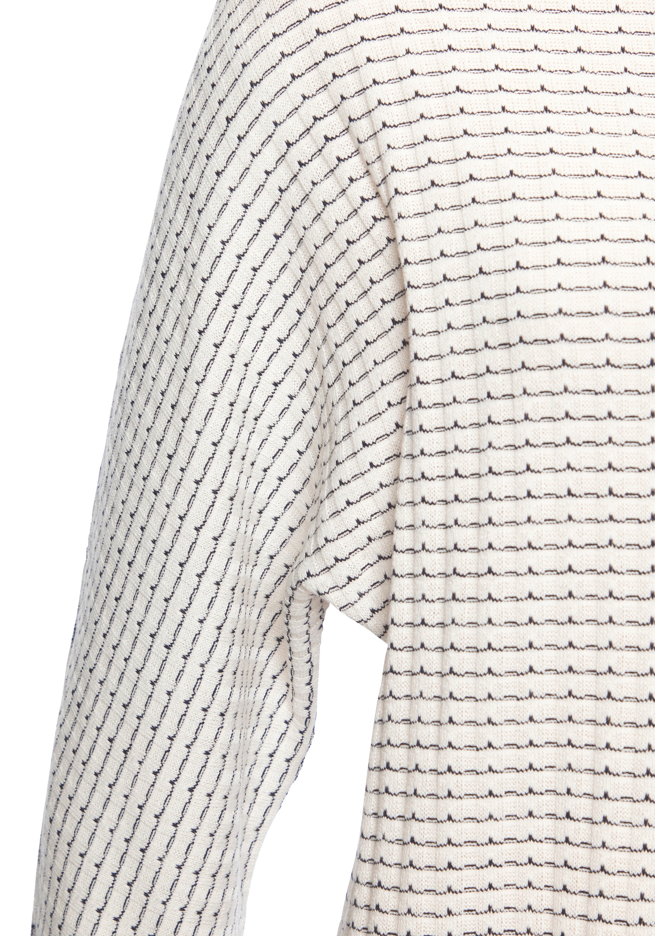 Vivance Langarmshirt »aus strukturierter Strickqualität« mit Gummizug im Bund