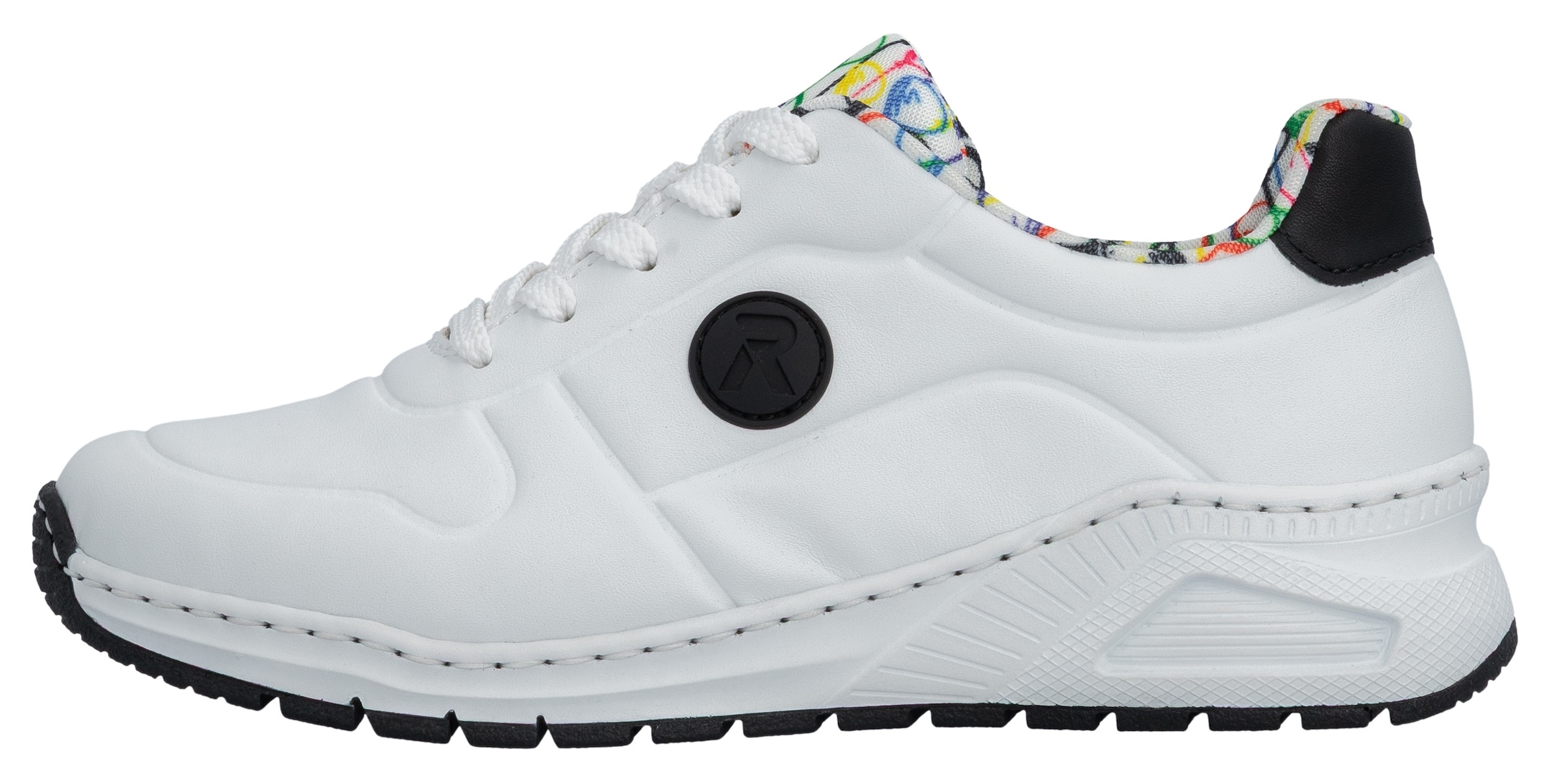 Rieker Sneaker  mit MemoSoft-Innensohle, Freizeitschuh, Halbschuh, Schnürschuh