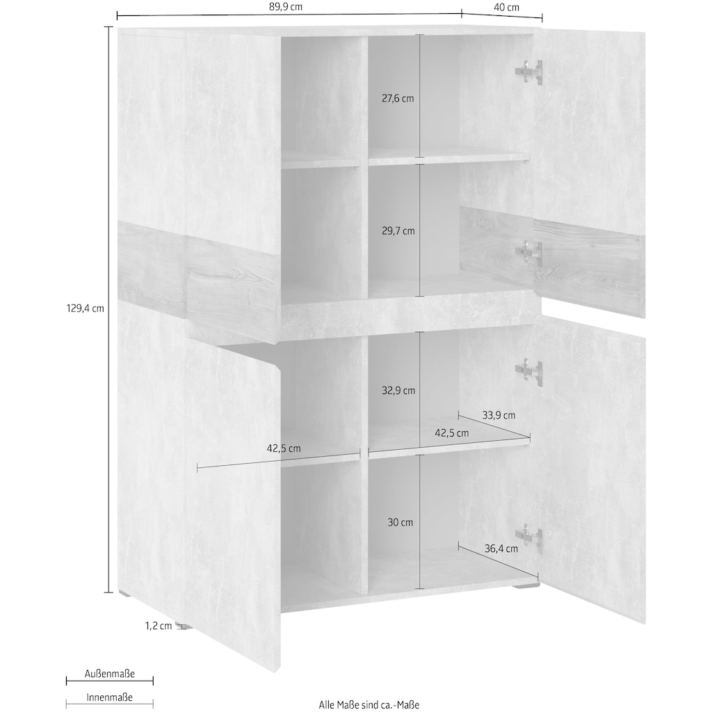 INOSIGN Highboard »Rimini«