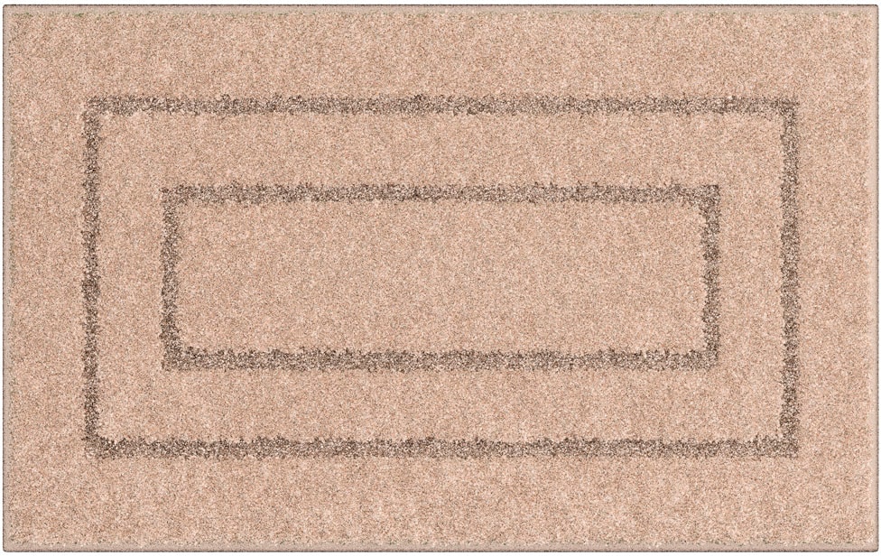 my home Badematte »Eliane«, rutschhemmend beschichtet, strapazierfähig, Badteppich, mit Hoch-Tief-Effekt