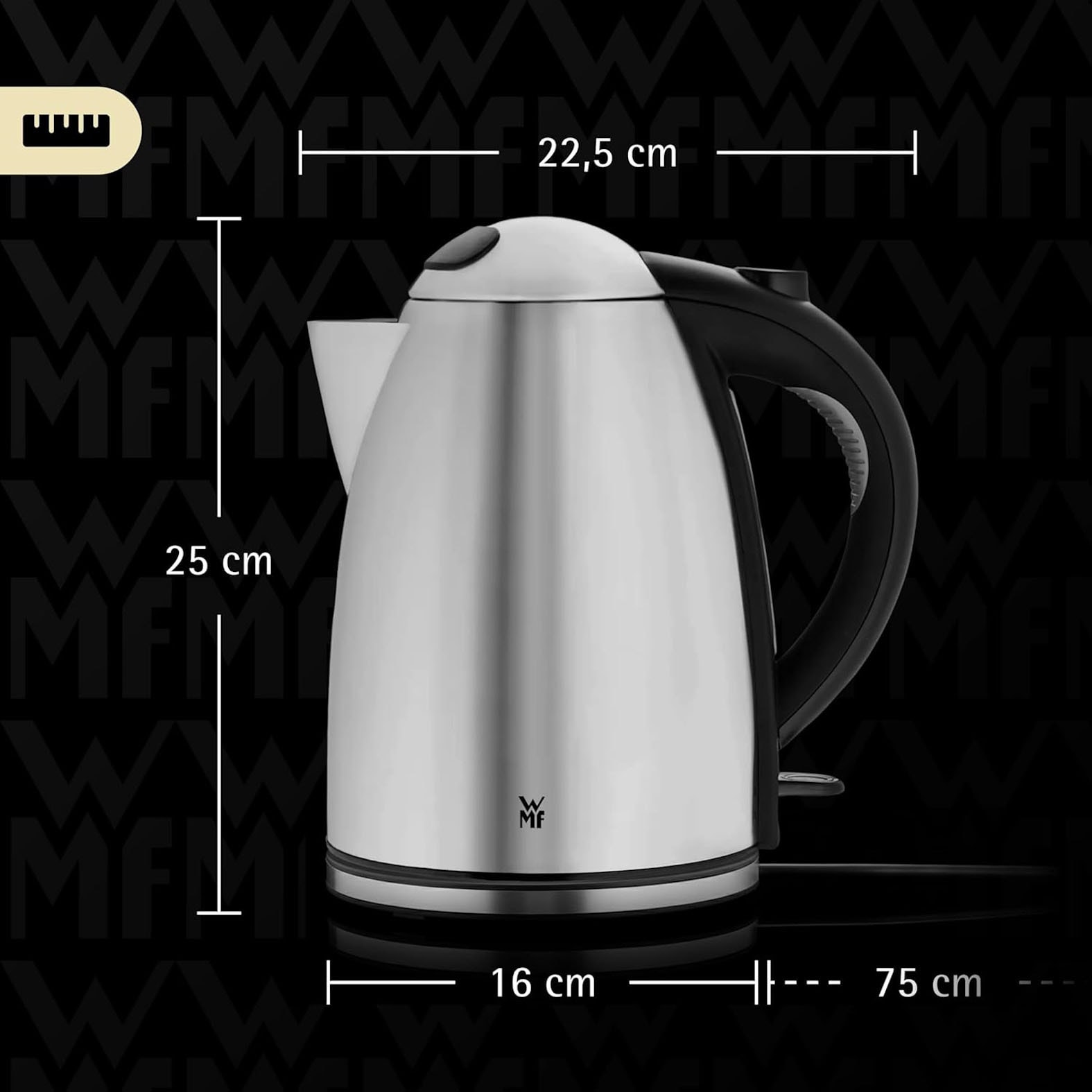 WMF Wasserkocher »Stelio« 1,7 l 2400 W Edelstahl