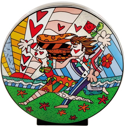 Tischvase »Romero BRITTO - Falling«, (1 St.), Vase aus Porzellan, Höhe ca. 30 cm