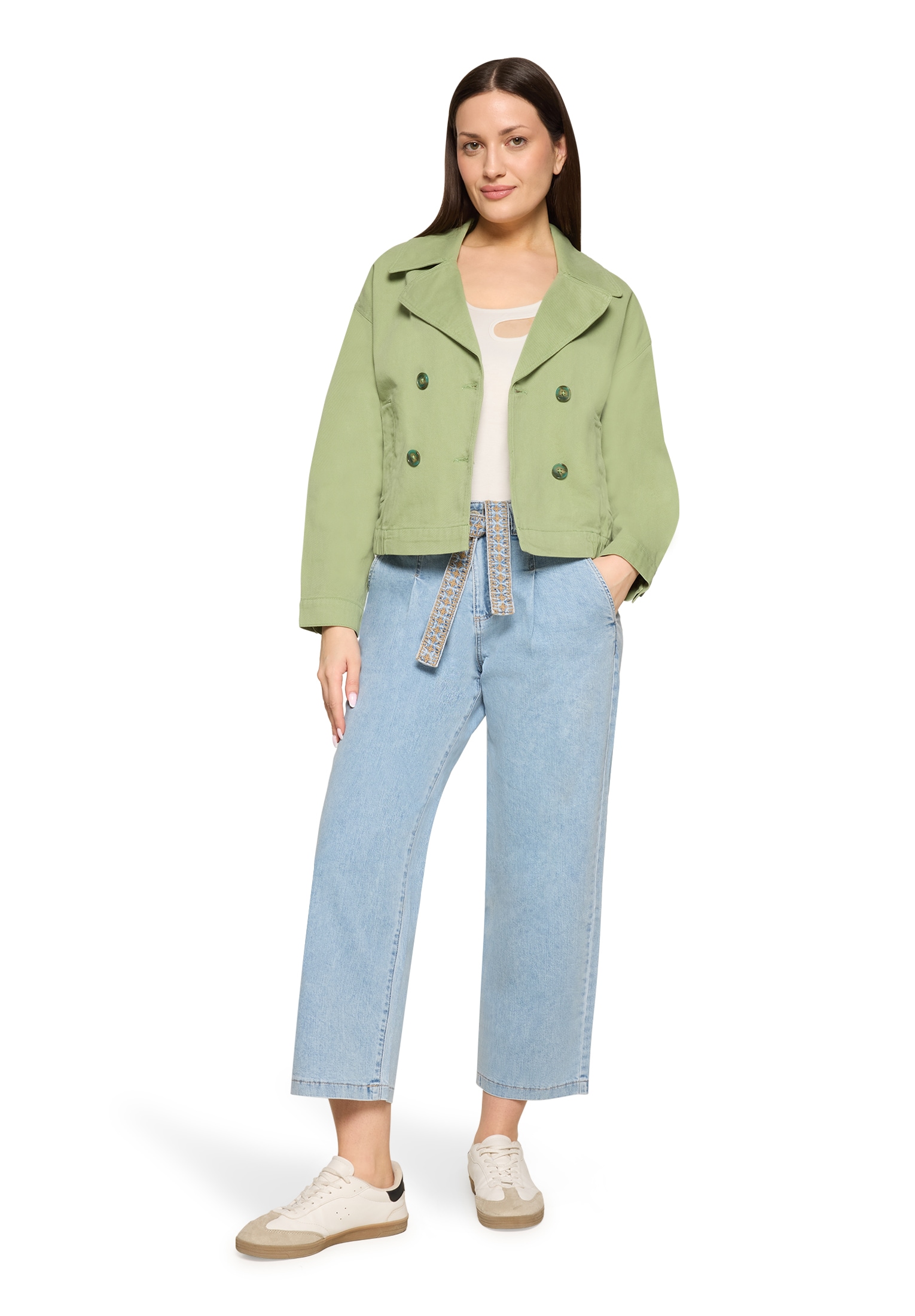 Cartoon Webhose »Sommerjeans mit Stickerei«