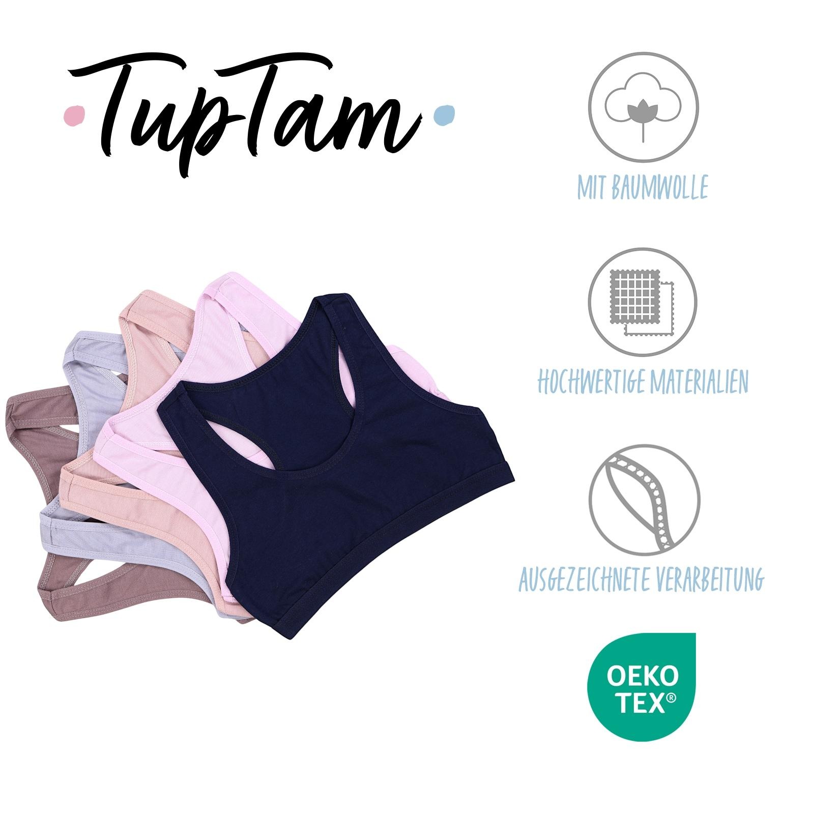 TupTam Set: Bustier »Bustier TupTam Mädchen Bustier mit breiten Trägern und Racerback«
