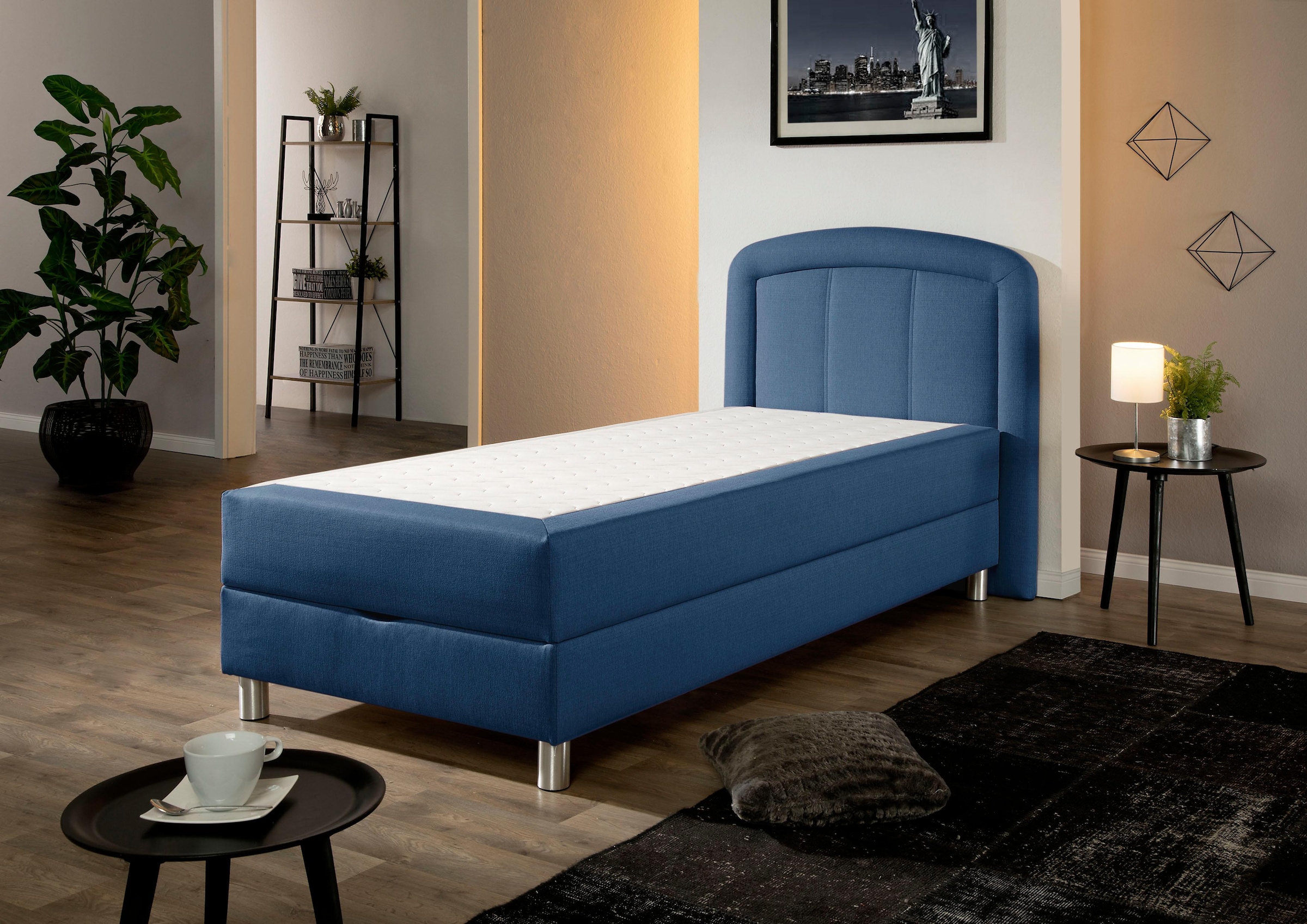 Maintal Polsterbett »Lucas« mit Bettkasten, in 4 Breiten und wahlweise 2 Matratzenarten