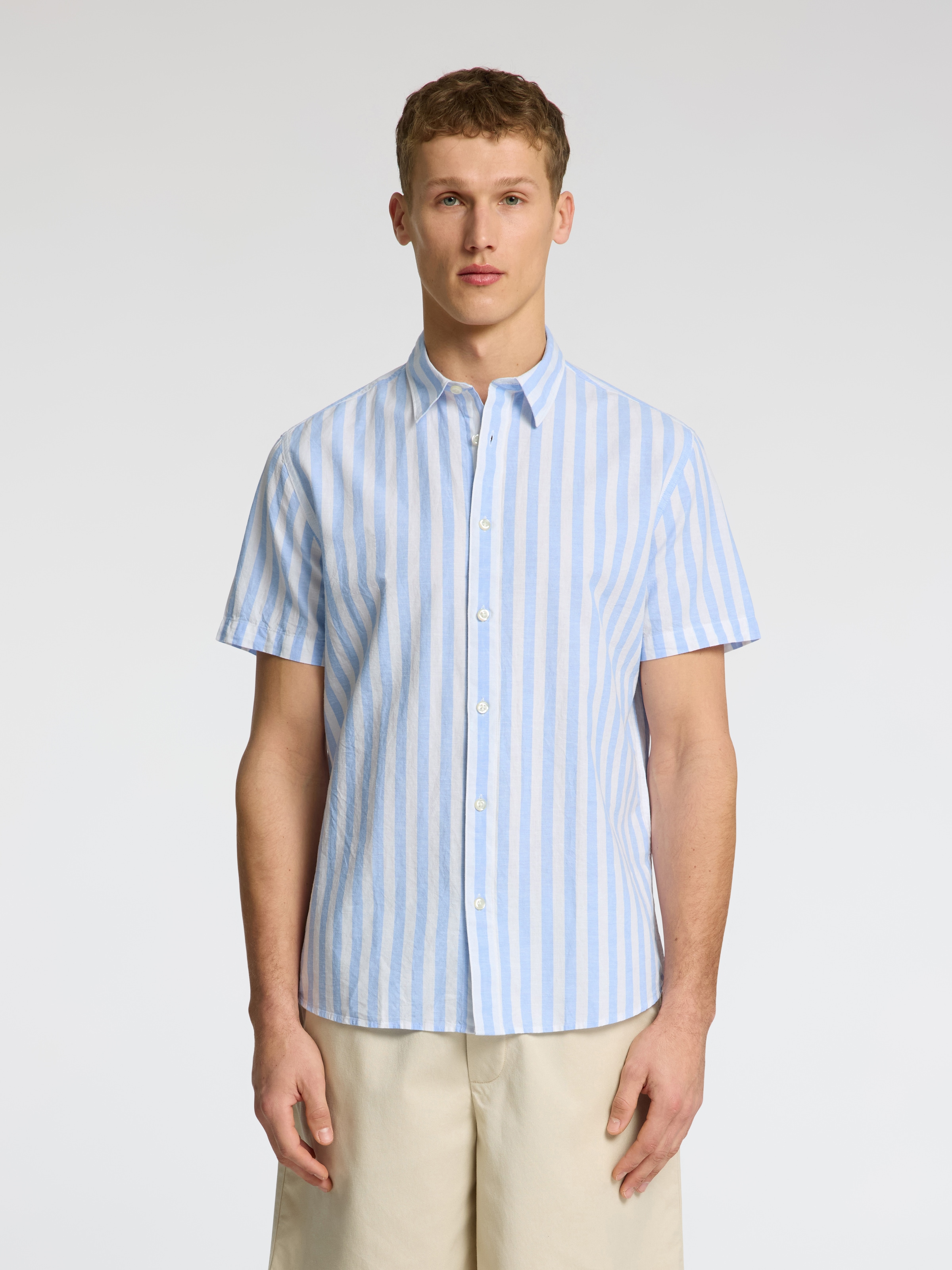 SELECTED HOMME Kurzarmhemd »SLHREG-SUN SHIRT SS NOOS«