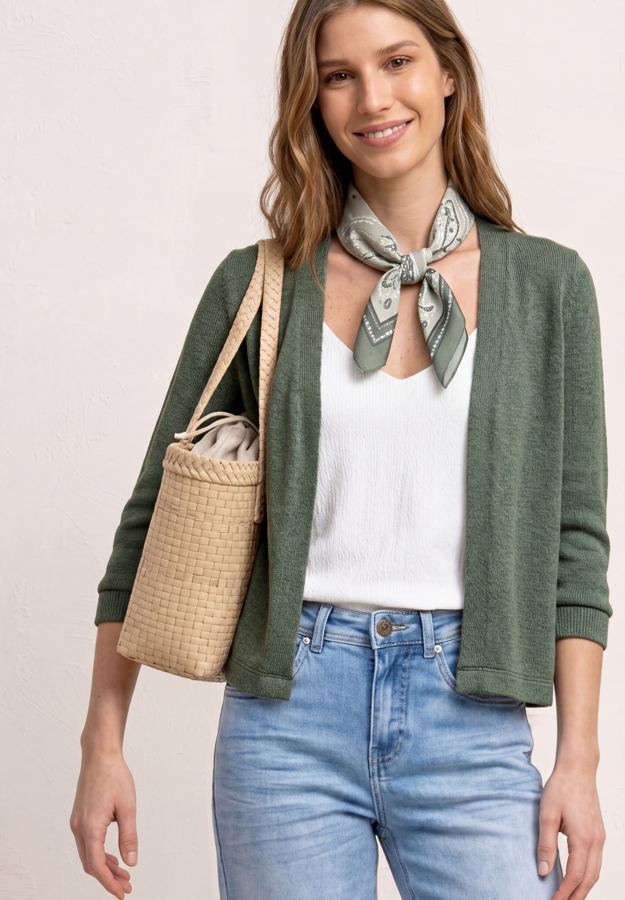 STREET ONE Strickjacke Offen zu tragen