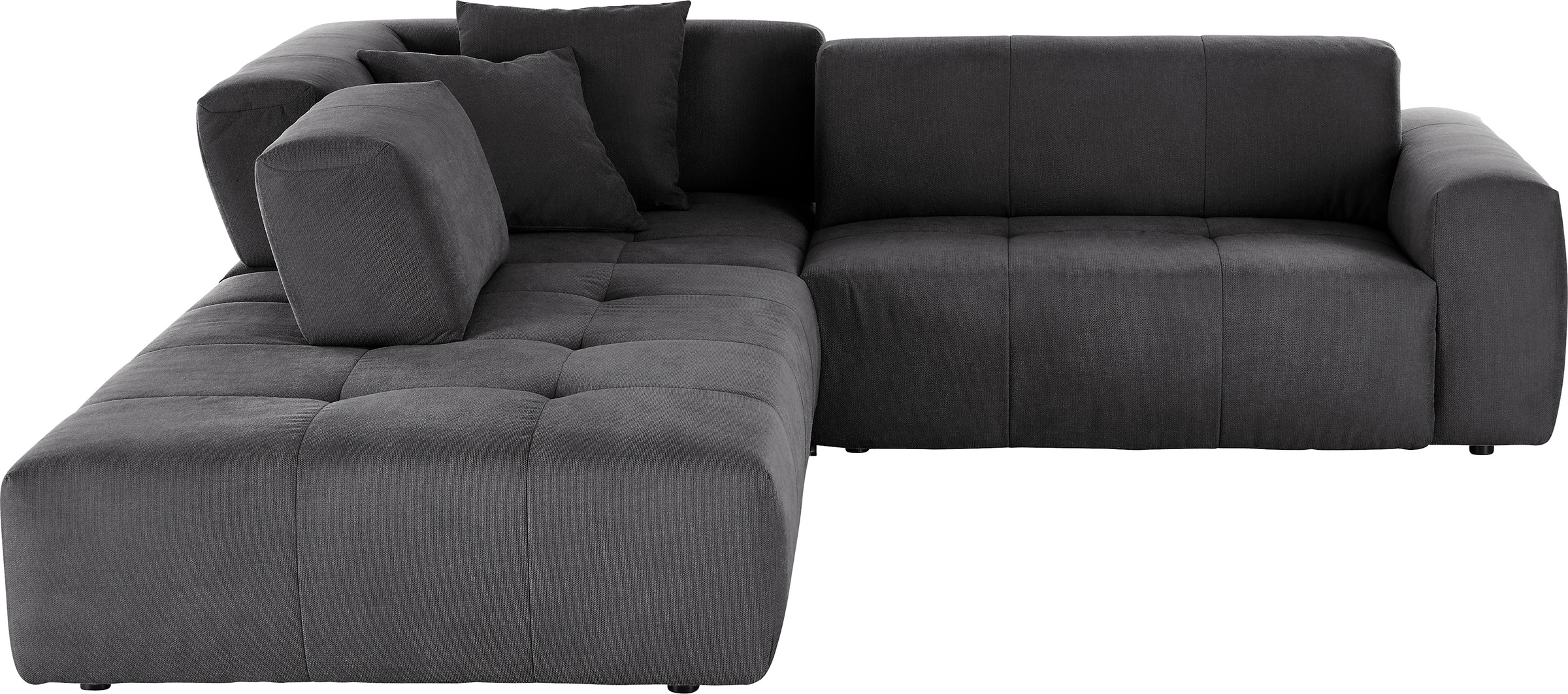 3C Candy Ecksofa »Yoshy Komfortsofa, bequem und modern, hochwertige Verarbeitungsdetails«, Zwei verschiedene Sitztiefen durch verstellbare Rückenlehne, L-Form