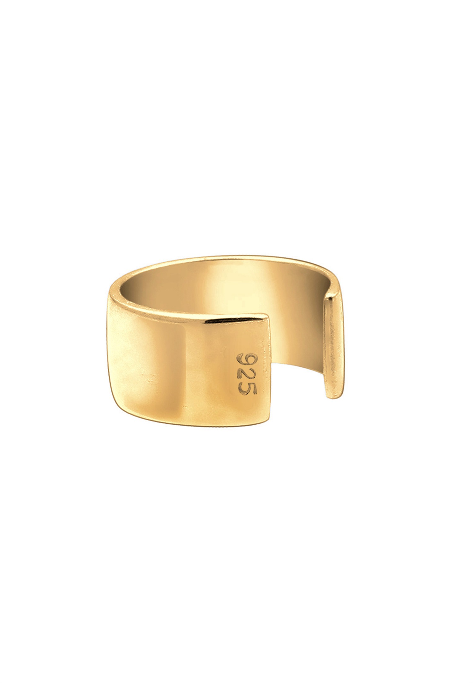 Elli Ohrklemme »Ohrringe Basic Single Earcuff Trend Breit 925 Silber«