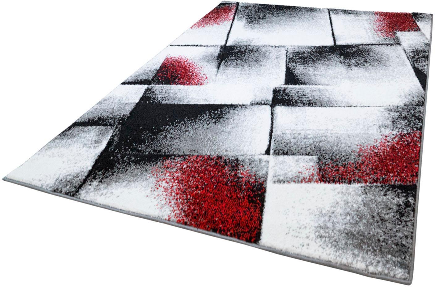 Carpet City Teppich »Moda Carving 110«, rechteckig, 11 mm Höhe, Flachflor, Wohnzimmer