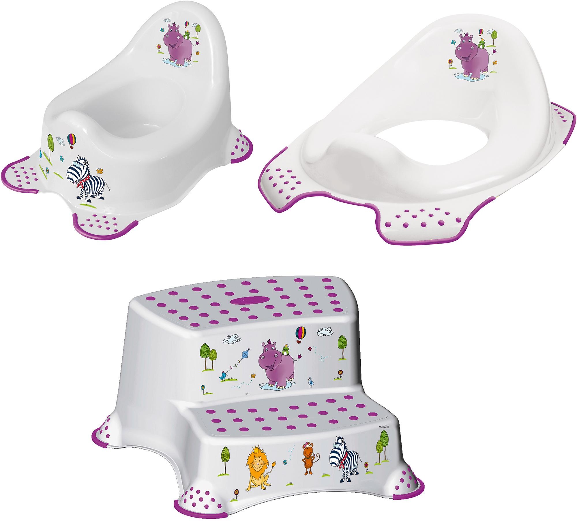 keeeper Töpfchen »Hippo, weiß«, Kinderpflege-Set - Töpfchen, Toilettensitz und Tritthocker; Made in Europe