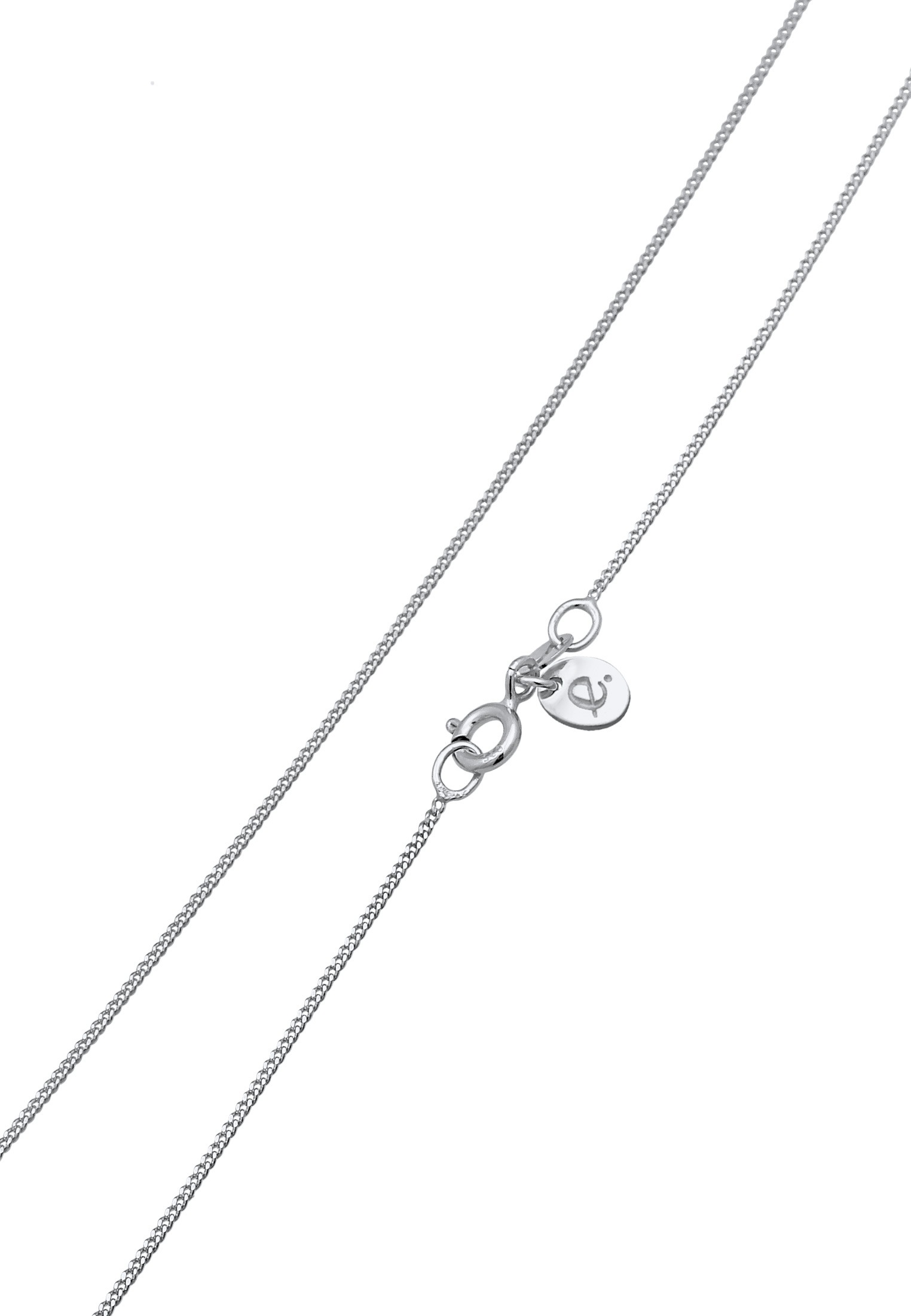 Elli Premium Silberkette »Halskette Mondstein Solitär Klassik 925 Silber«