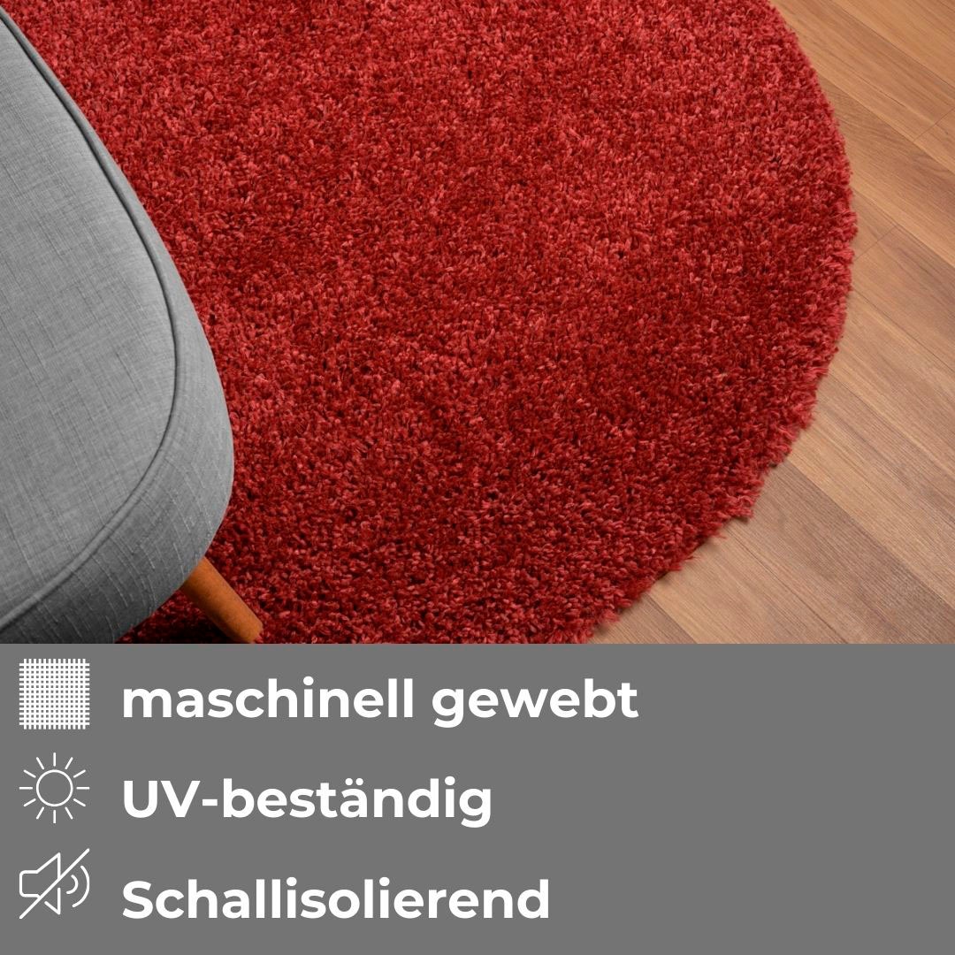 my home Teppich »Banji«, rechteckig, Uni Farben, weich und flauschig, auch als Läufer & in rund erhältlich