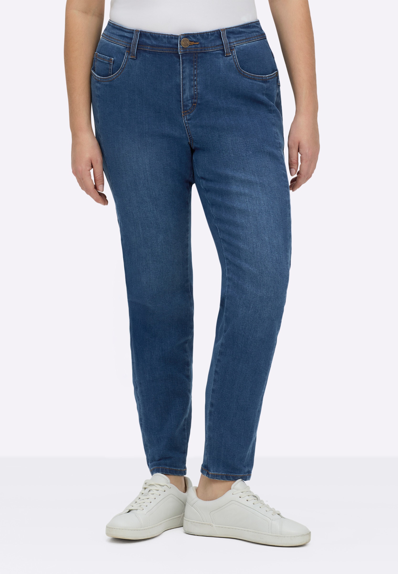 Sheego 5-Pocket-Jeans »Jeans Jeans in 5-Pocket-Form und leichter Waschung«