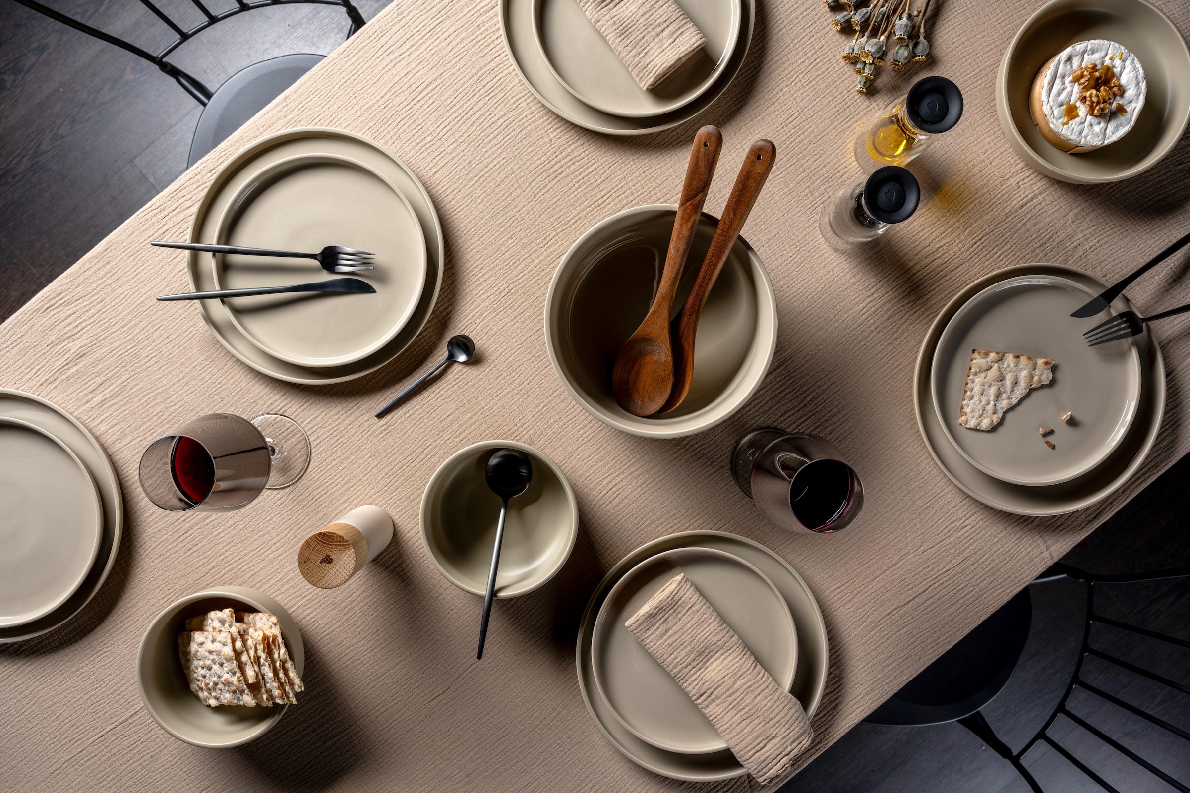 LEONARDO Teller-Set »Speiseteller ROMA, Keramikteller, ca. 27 cm, 6-teilig« Teller Set, Geschirr-Set, Service, spülmaschinengeeignet