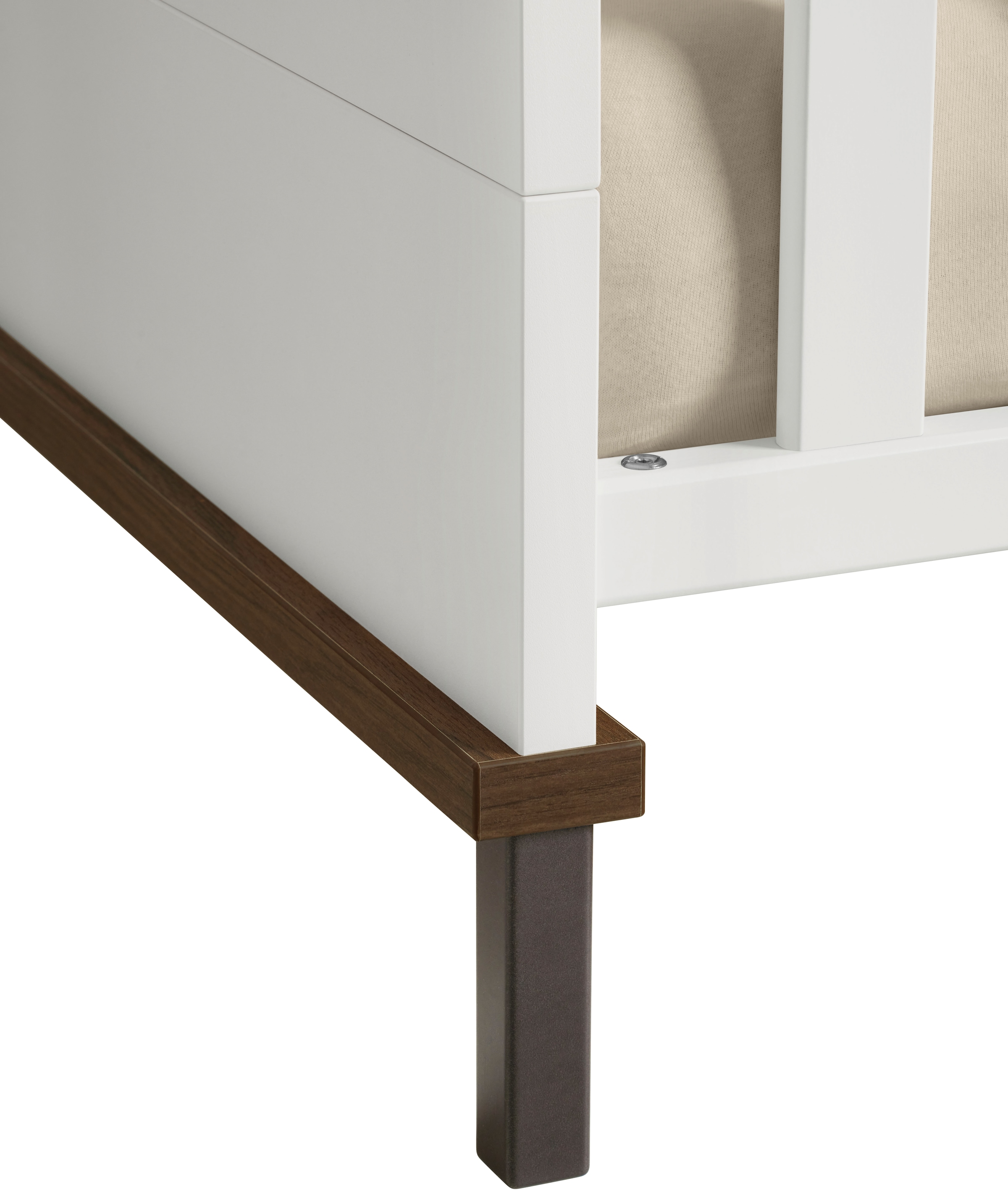 YUNY by PAIDI Babybett »LOVELY ALIV in Off-White« Gitterbett höhenverstellbar, Kinderbett