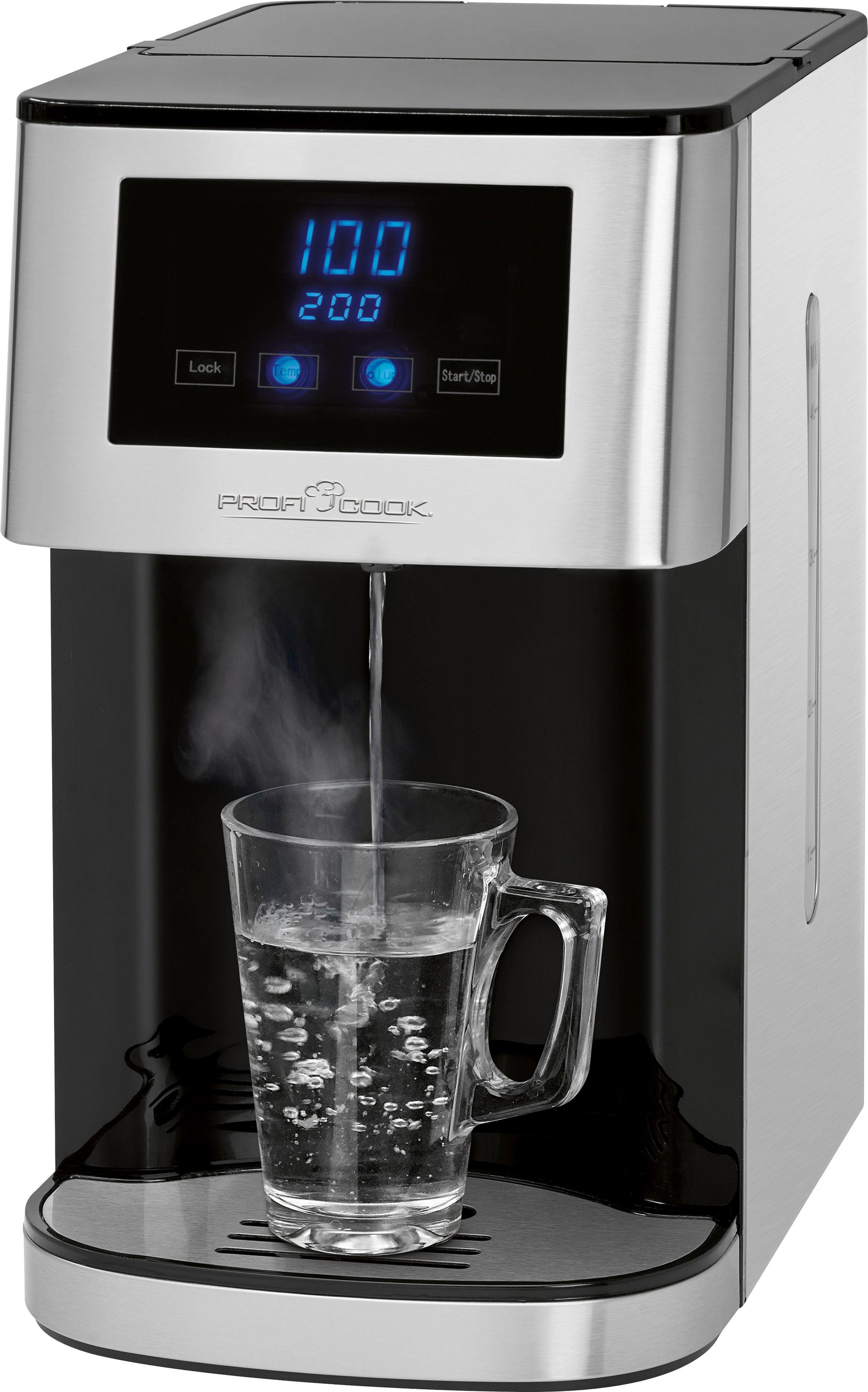 Proficook Wasserkocher »PC-HWS 1145« 4 l 2600 W in schwarz