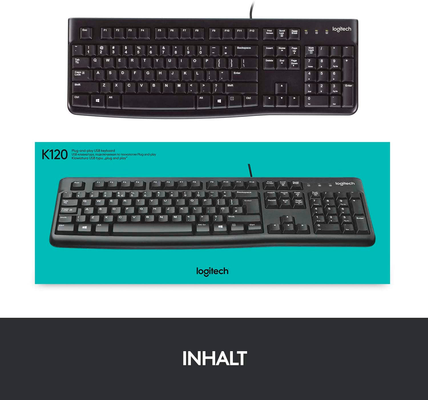Logitech PC-Tastatur »Keyboard K120 for Business«, (Ziffernblock) jetzt  online bei OTTO