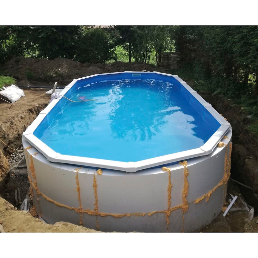 KWAD Poolwandisolierung »Pool Protector T60«, (32 St.), für Ovalformbecken der Größe 730x360x132 cm