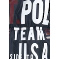 TOM TAILOR Polo Team Steppjacke, mit Kapuze, mit farbigen Akzenten und Print