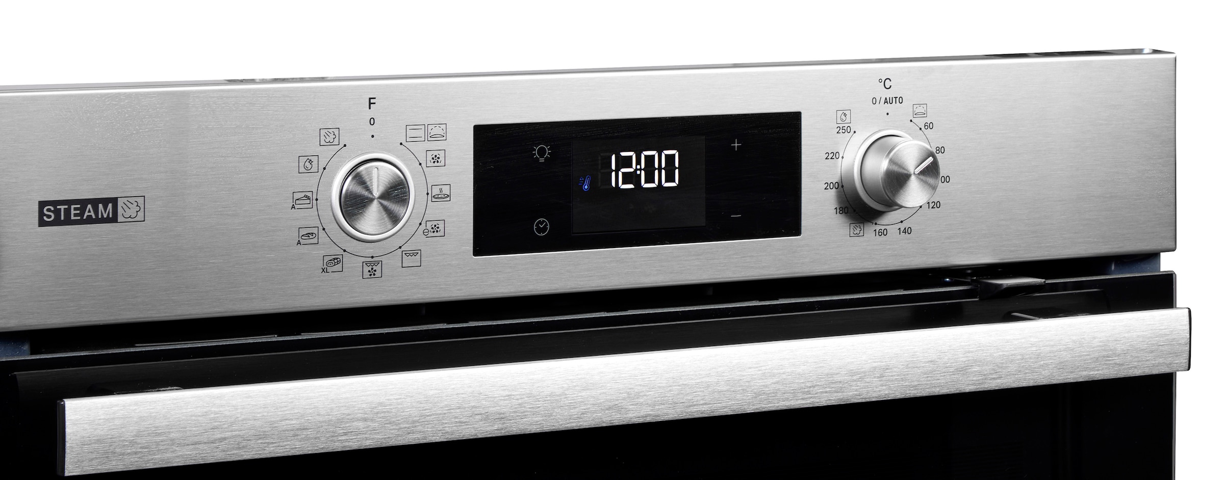 BAUKNECHT Backofen-Set »BAKO 780 Steam IND IN« mit 1-fach-Teleskopauszug Hydrolyse Set, 2 Stk. tlg. GentleSteam - für ein saftiges Inneres und ein knuspriges Äußeres