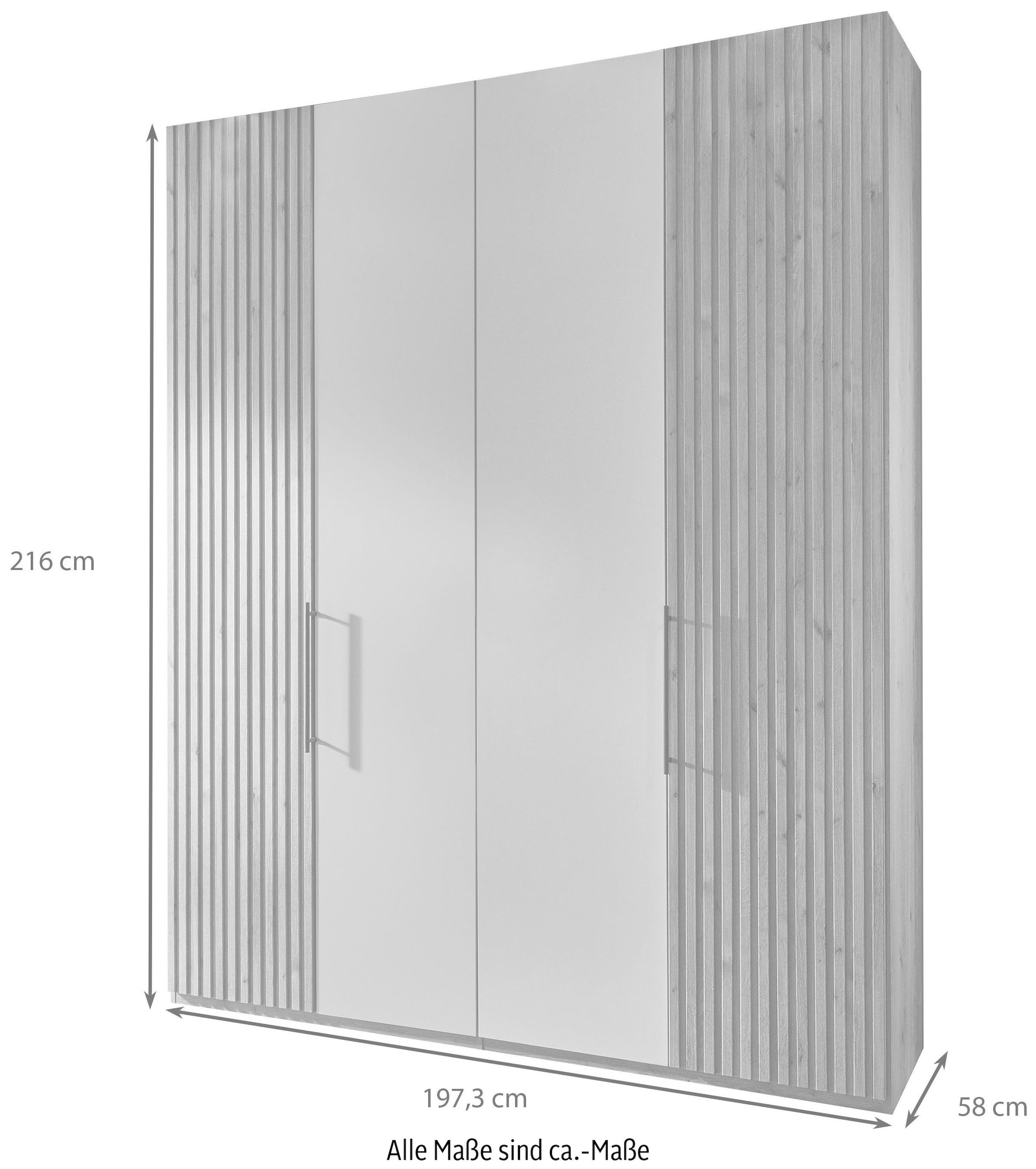WIEMANN Drehtürenschrank »Denver« hochwertige Beschläge