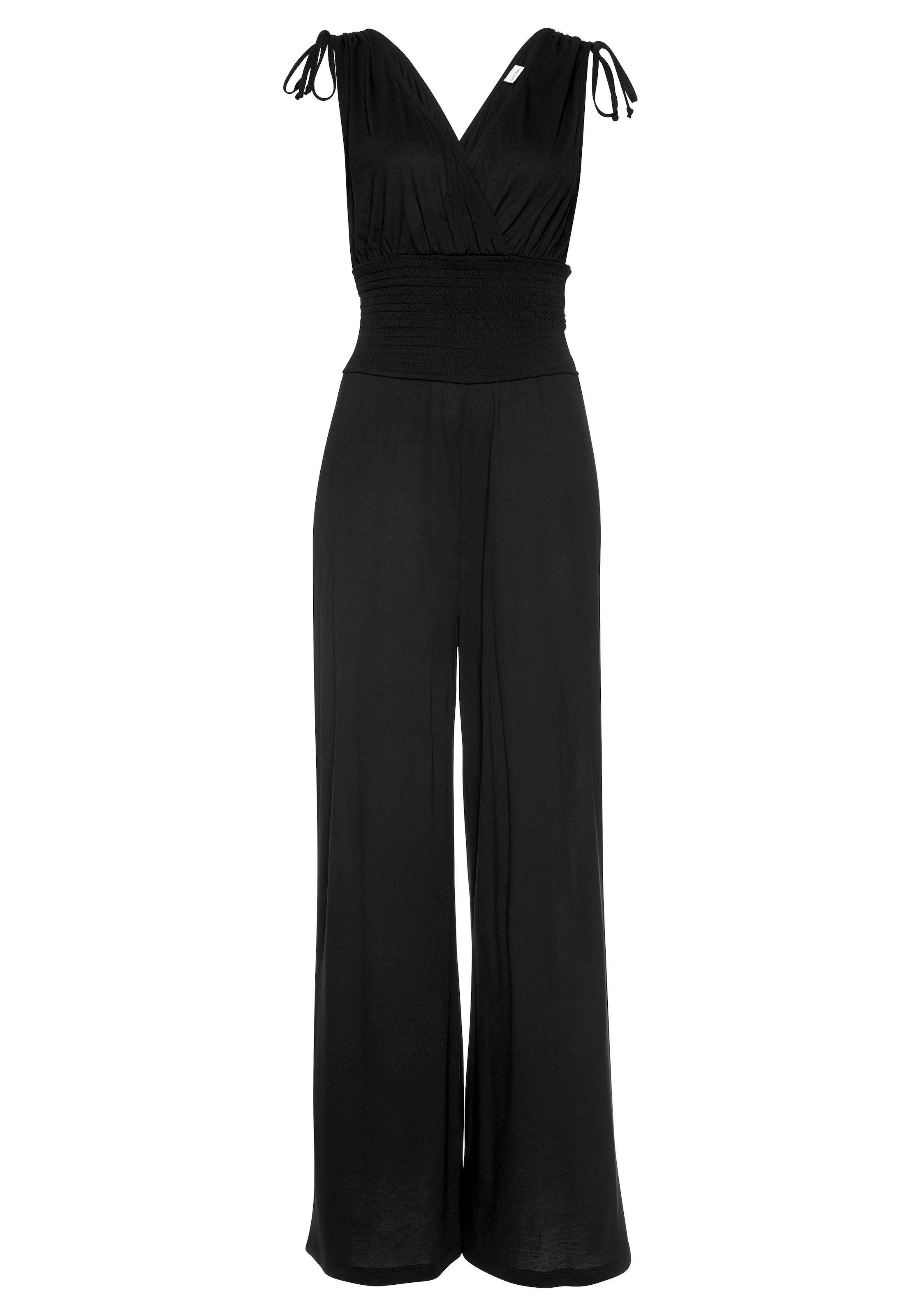 LASCANA Overall, mit Bändern zum Raffen der Träger, sommerlicher Jumpsuit