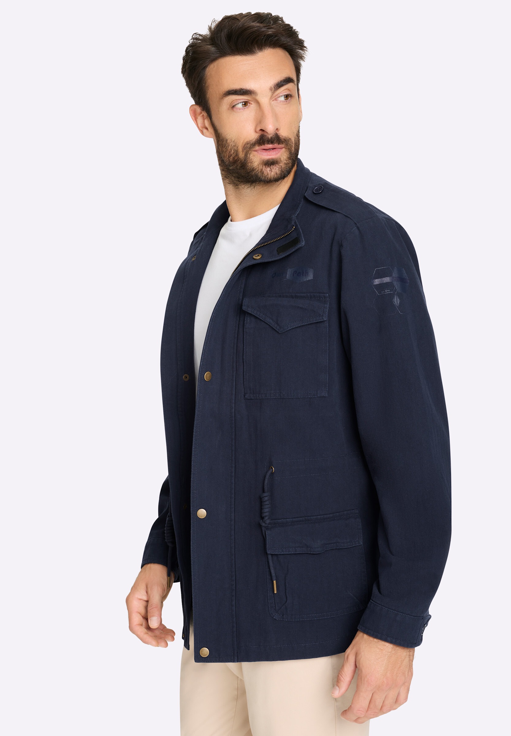 Witt Langjacke »Longjacke Longjacke mit Schulterriegel« ohne Kapuze
