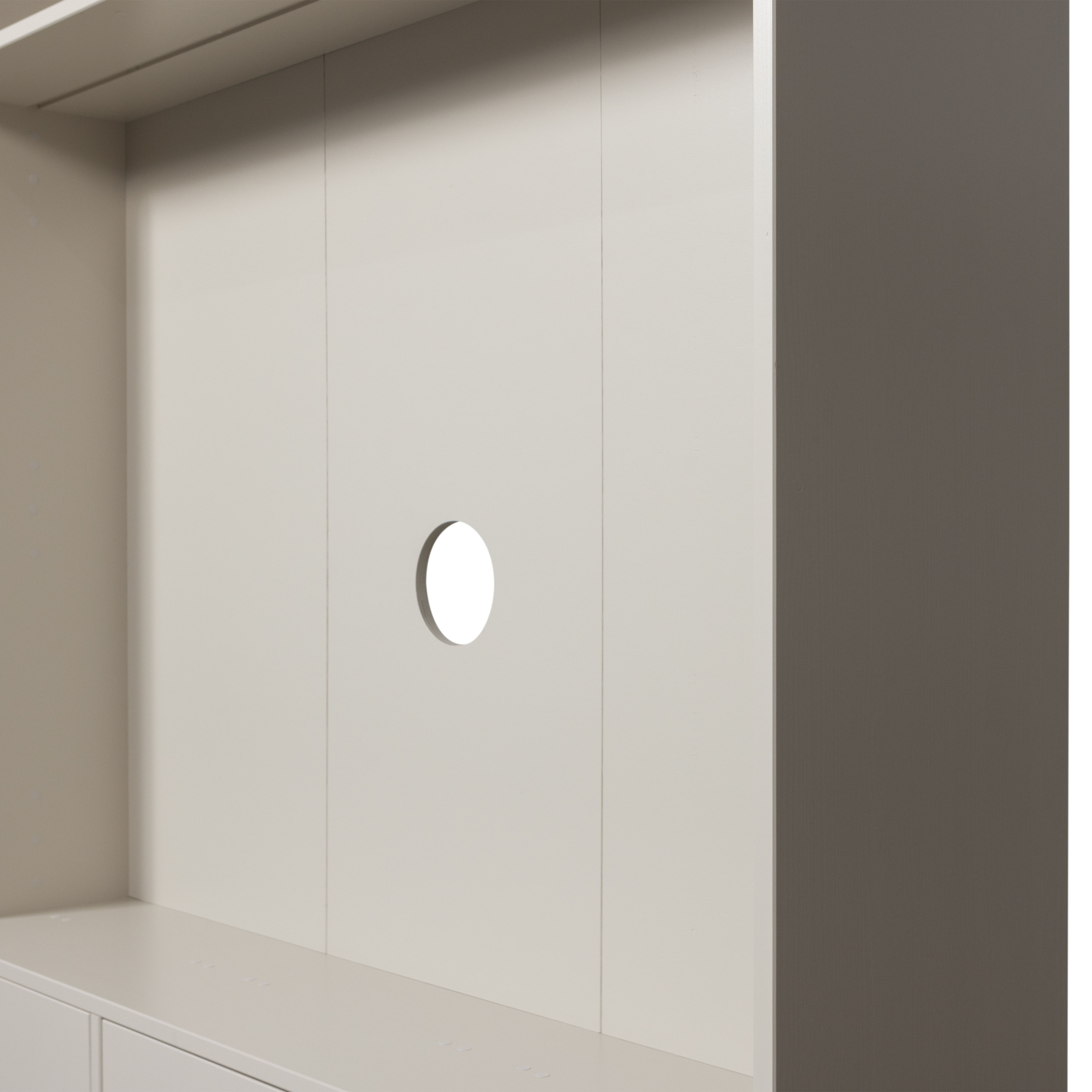 WOOOD Wohnwand »Meggy FSC®-Kiefernholz mit Druckmechanismus B 160 x D 40 x H 215 cm«