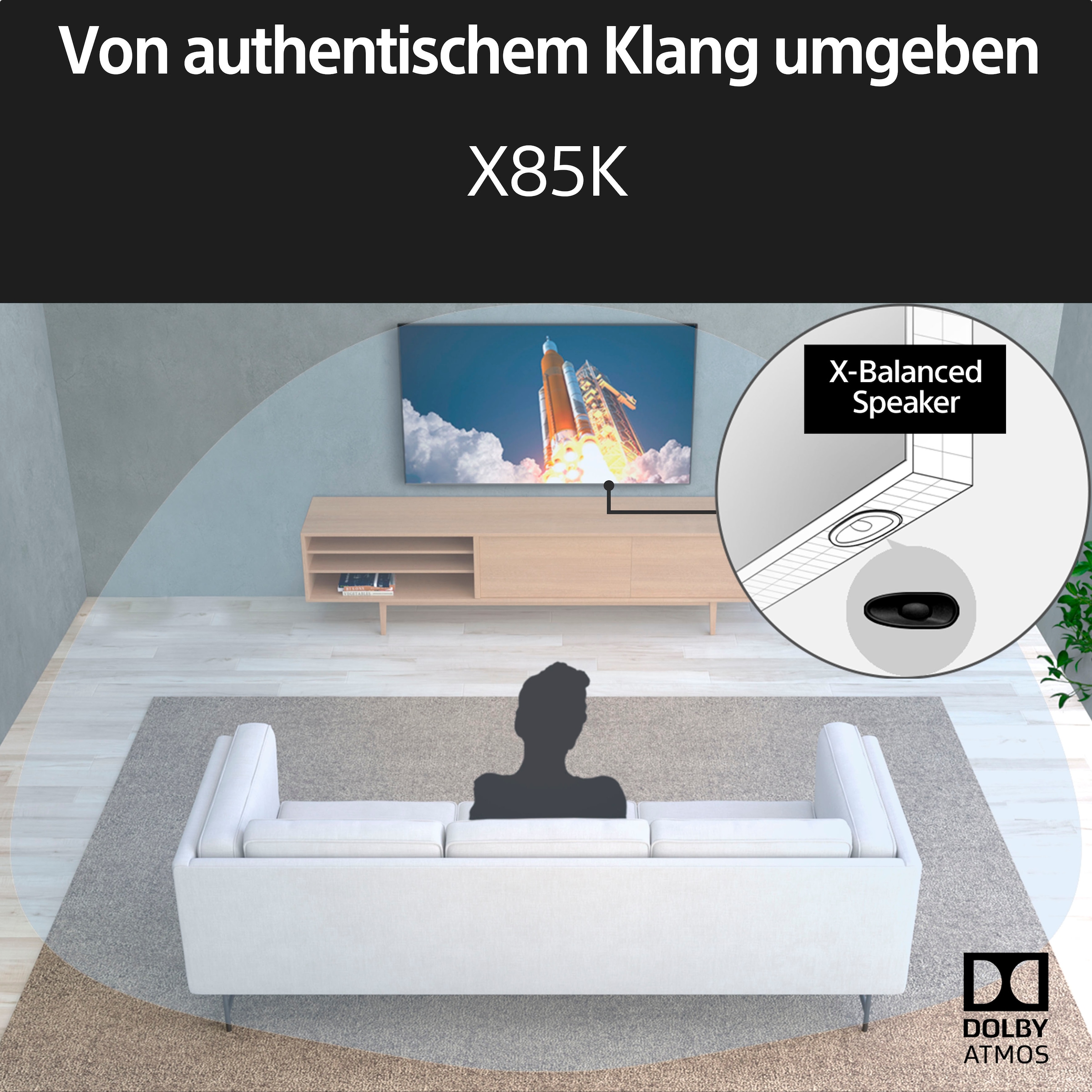 Sony LCD-LED Fernseher »KD-43X85K«, 4K Ultra HD, Smart-TV-Google TV