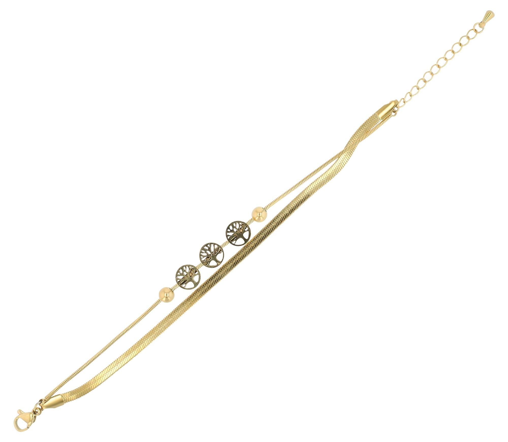Adelia´s Armband »Damen Armband aus Edelstahl 16+4 cm«