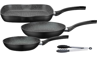 Pfannen-Set »Gourmet Granit«, Aluminium, (Set, 4 tlg., 1x Bratpfanne Ø 20 cm, 1x...