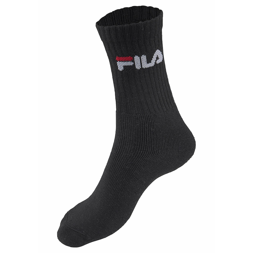 Fila Tennissocken, (3 Paar), mit verstärkten Belastungszonen