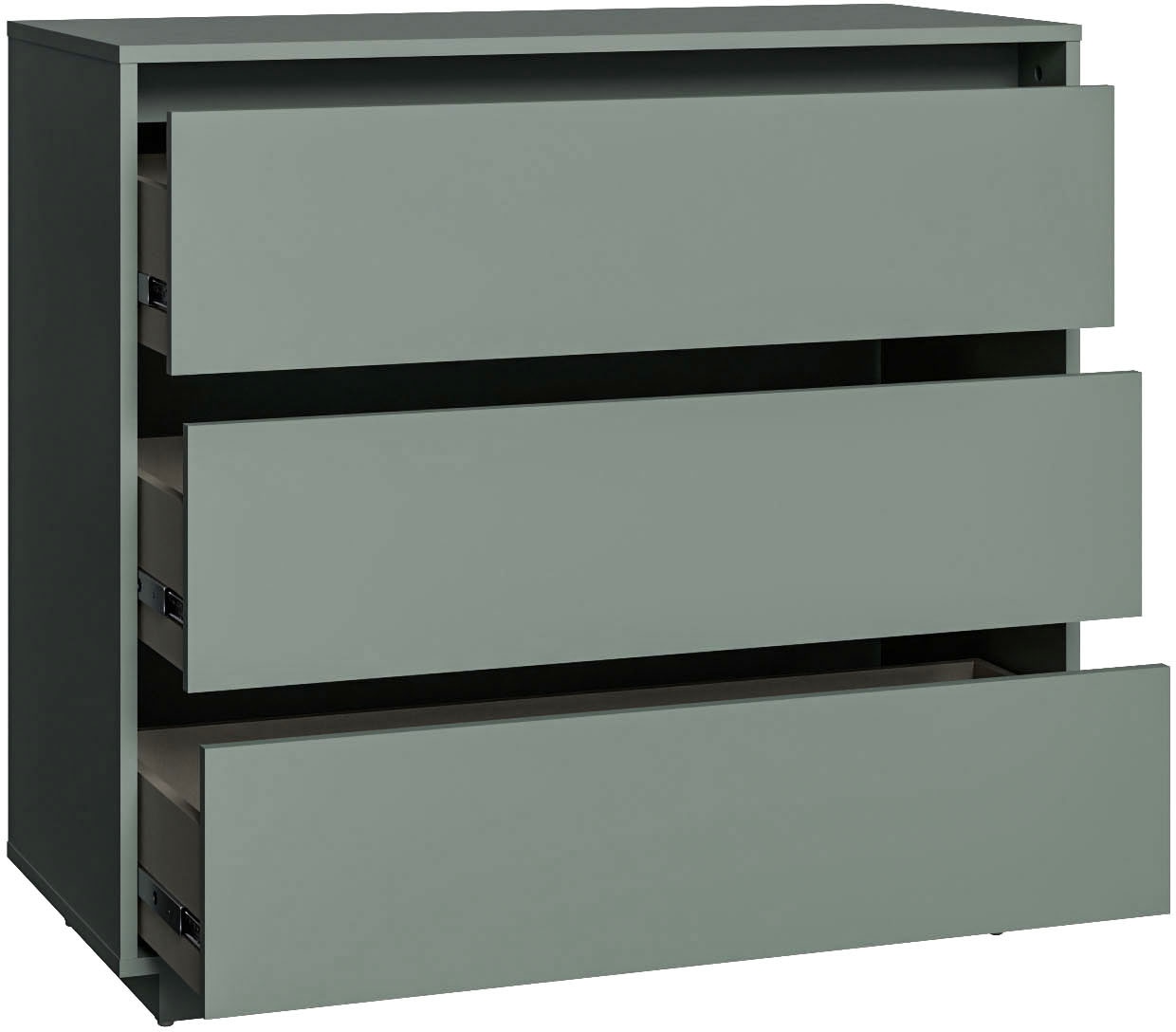 FORTE Kommode »Tahoe Kommode, 3 Schubkästen, grifflos, Stauraum« B/H/T 93,5/86,7/41,4 cm viel Stauraum