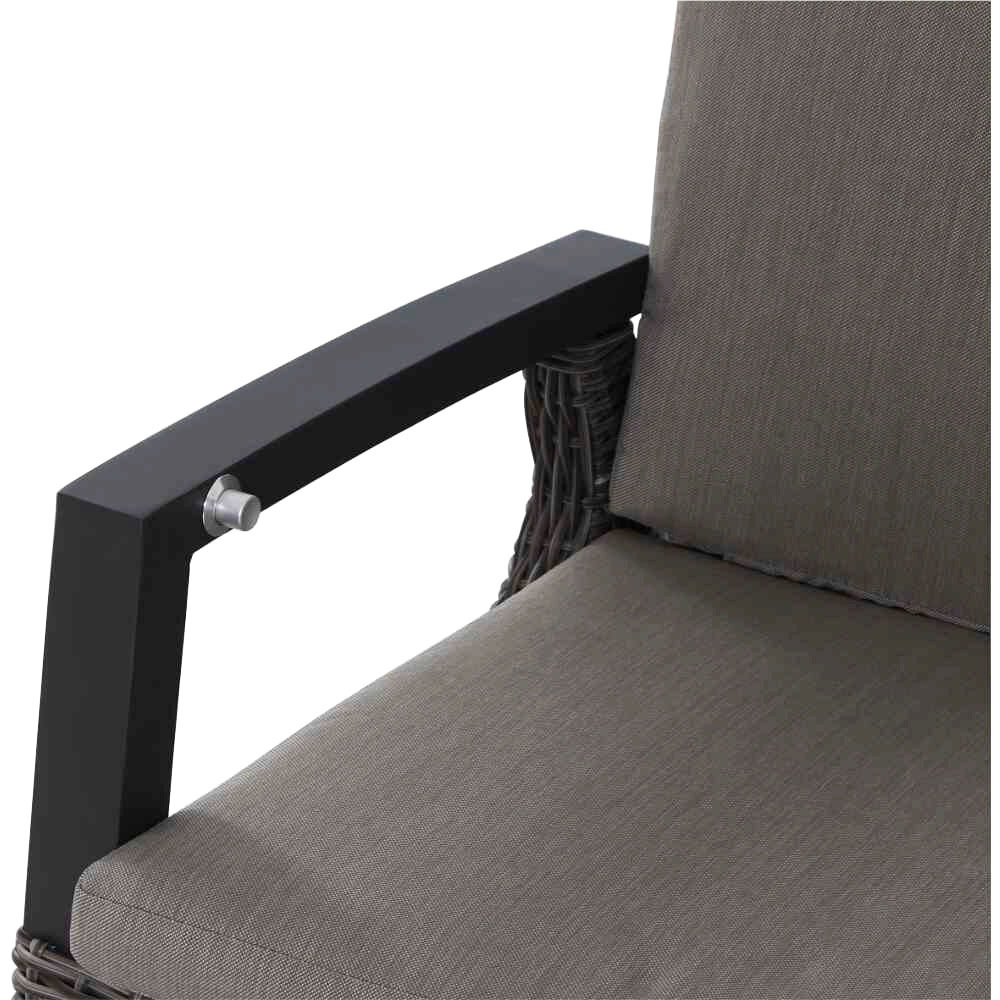 Siena Garden Garten-Essgruppe »Corido«, (5 tlg., 4 Sessel: 76x62x109 cm, Tisch Sincro: 200/260x100x77 cm), Aluminium, Keramik, verstellbar, ausziehbar, Inkl. Auflagen