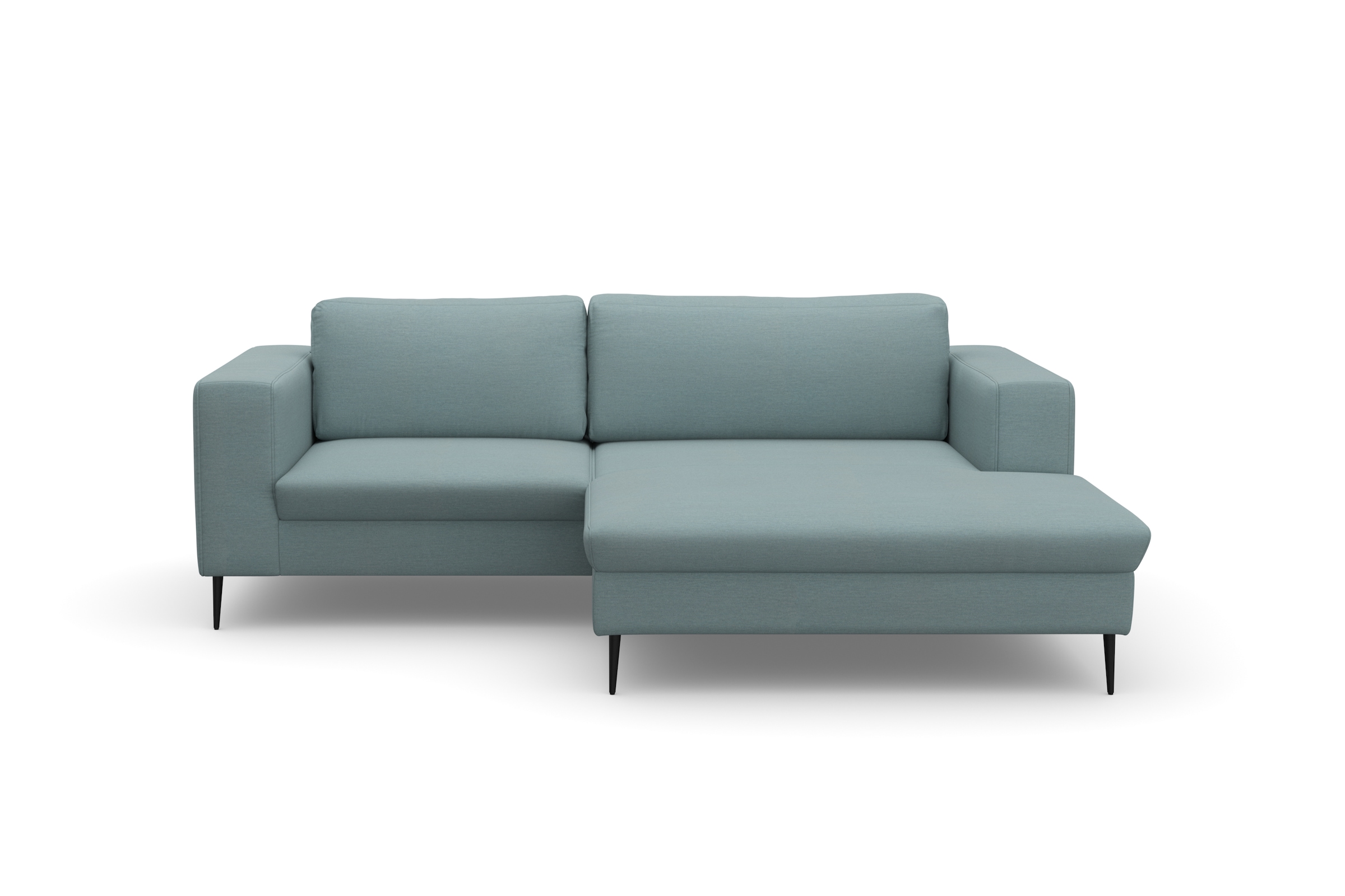DOMO collection Ecksofa »Modica kompakt und elegant, Breite 244, L-Form« moderne Optik mit extrabreiter Recamiere, auch in Cord
