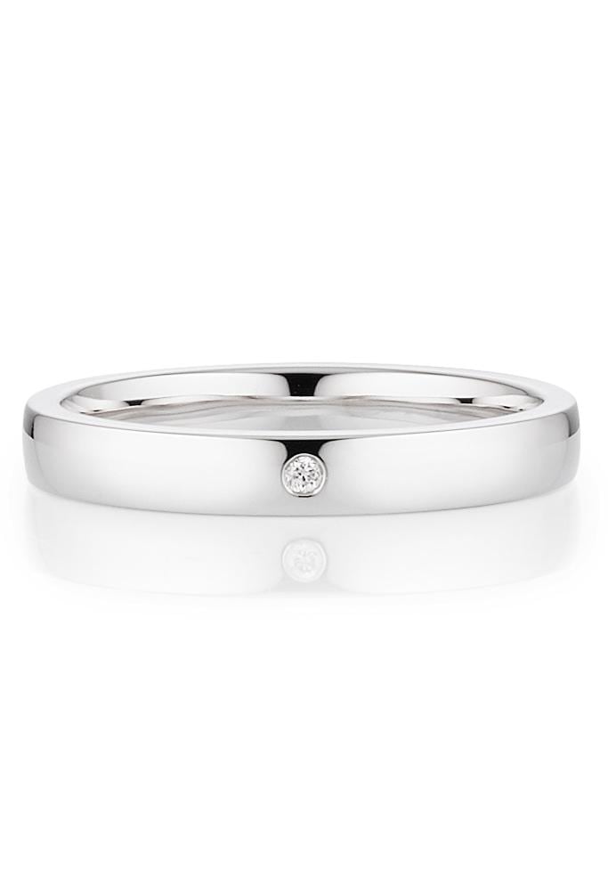 Bruno Banani Trauring »Schmuck Geschenk, Ehering Hochzeit Damenring Herrenring«, wahlweise mit oder ohne Brillant, Made in Germany