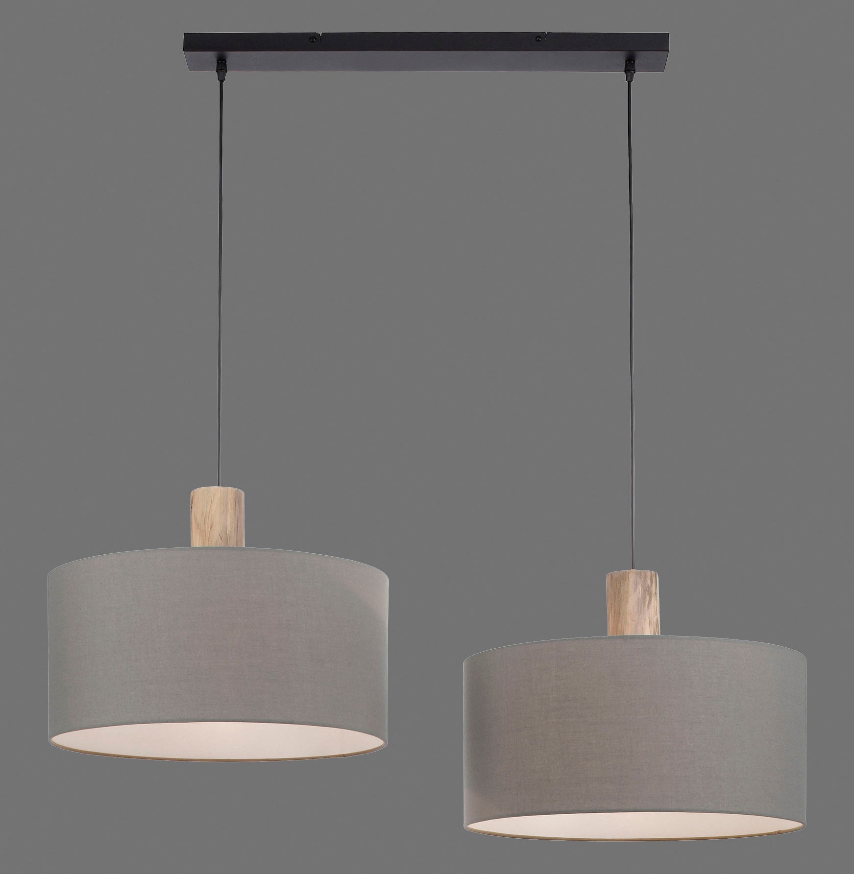 JUST LIGHT Pendelleuchte »LINEN«, 2 flammig, ExklusiveE27