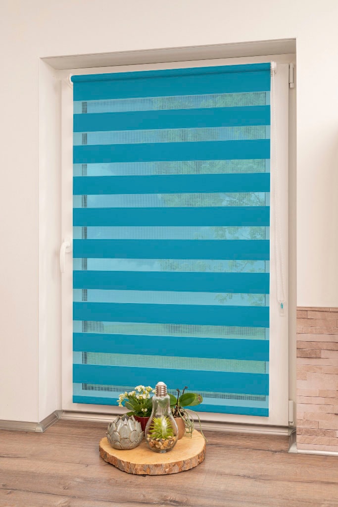 K-Home Doppelrollo »Maringa Klemmfix« Lichtschutz ohne Bohren in verschiedenen Größen und 11 Farben erhältlich in blau