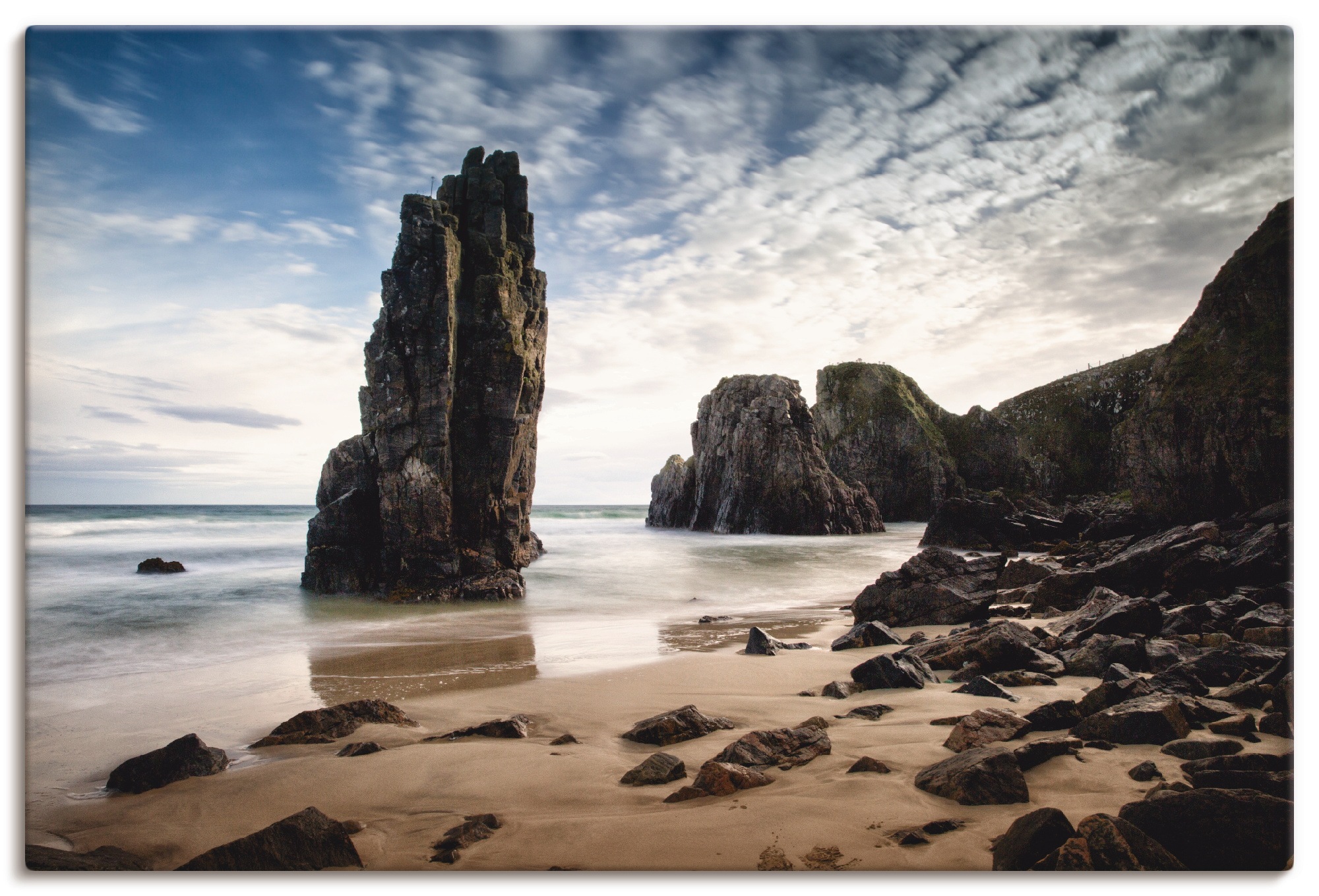 Artland Wandbild »Schottland III«, Küste, (1 St.), in vielen Größen & Produktarten - Alubild / Outdoorbild für den Außenbereich, Leinwandbild, Poster, Wandaufkleber / Wandtattoo auch für Badezimmer geeignet