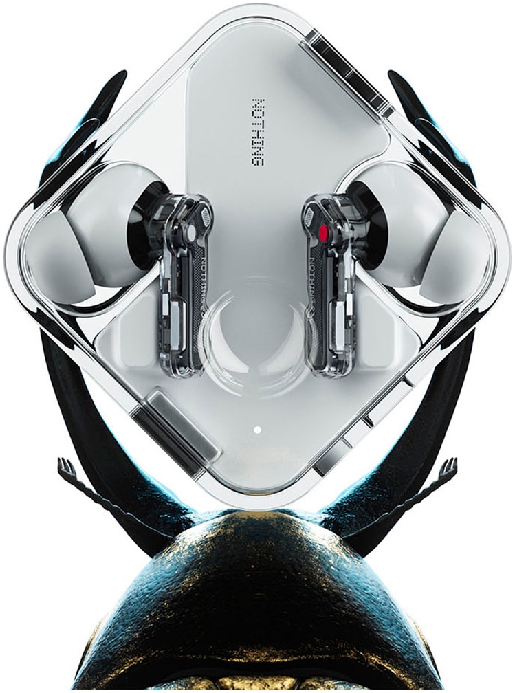NOTHING In-Ear-Kopfhörer »Ear«, Bluetooth, Active Noise Cancelling (ANC)-LED Ladestandsanzeige