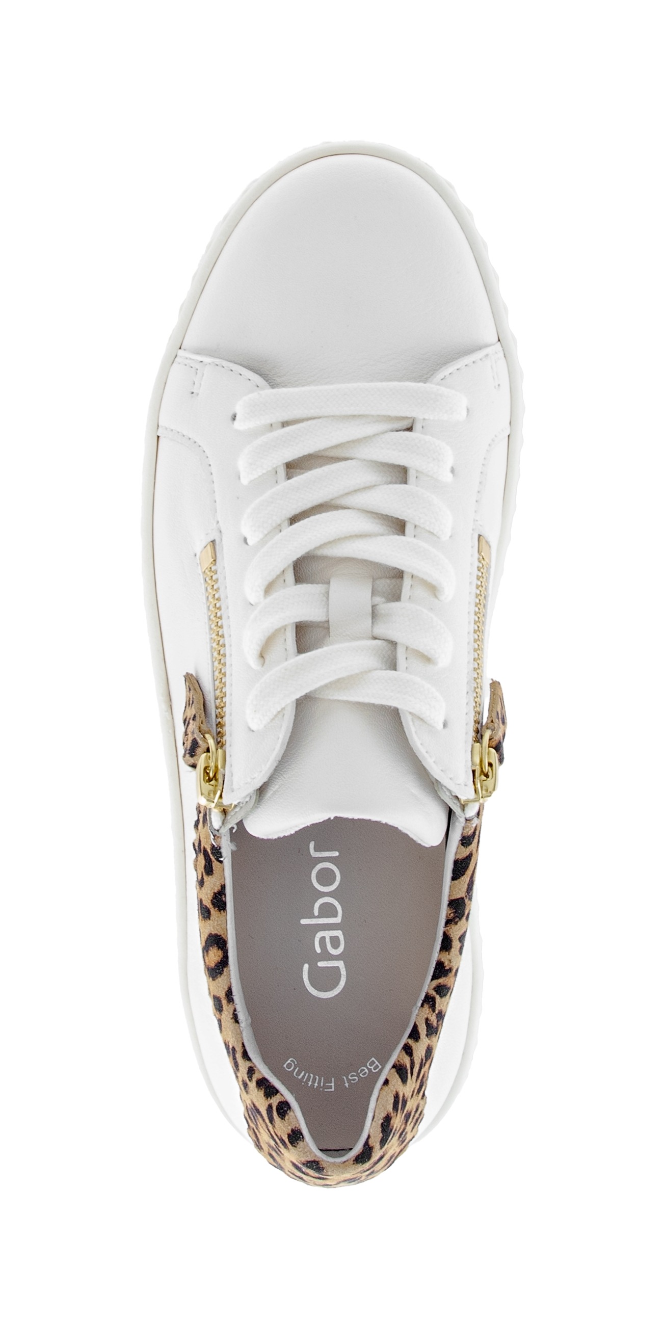 Gabor Plateausneaker  , Freizeitschuh, Halbschuh, Schnürer mit zwei Reißverschlüssen