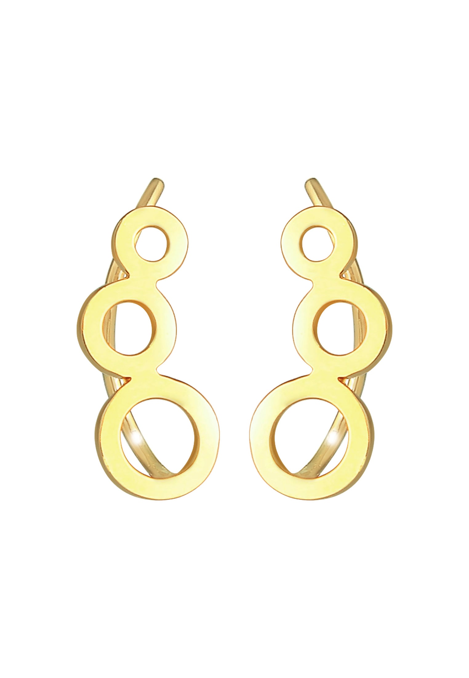 Elli Paar Ohrstecker »Ohrringe Ear Climber Rund Kreis Look 925 Silber«